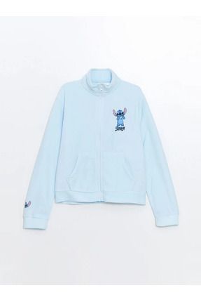 LC Waikiki LCW Kids Ac k Mavi Stitch Bask l Polar K z Cocuk Fermuarl Sweatshirt Fiyat Yorumlar Trendyol