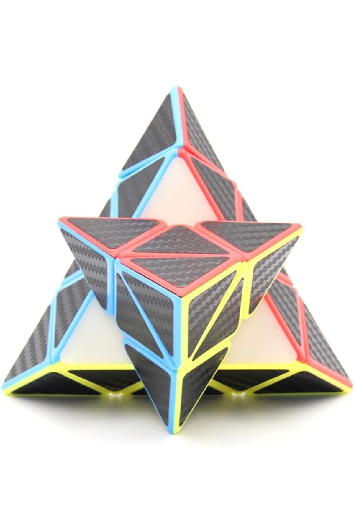 Moyu Meilong Pyraminx Karbon Fiber Zeka Küpü Akıl Küpü Küp Speed Cube - 5