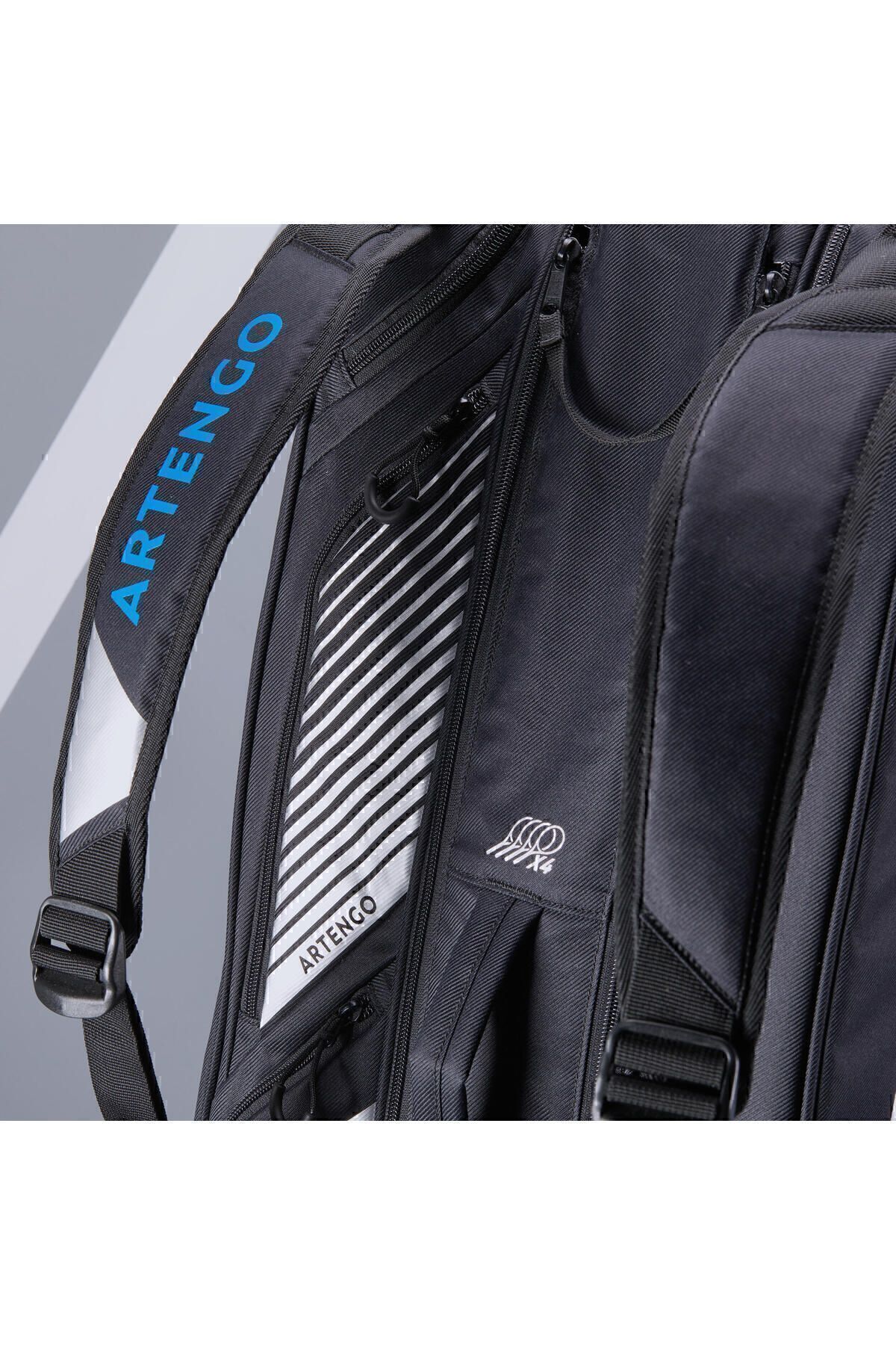 کیف تنیس چند رنگ Artengo آبی 9 راکت Thermobag L Pro Spin Decathlon