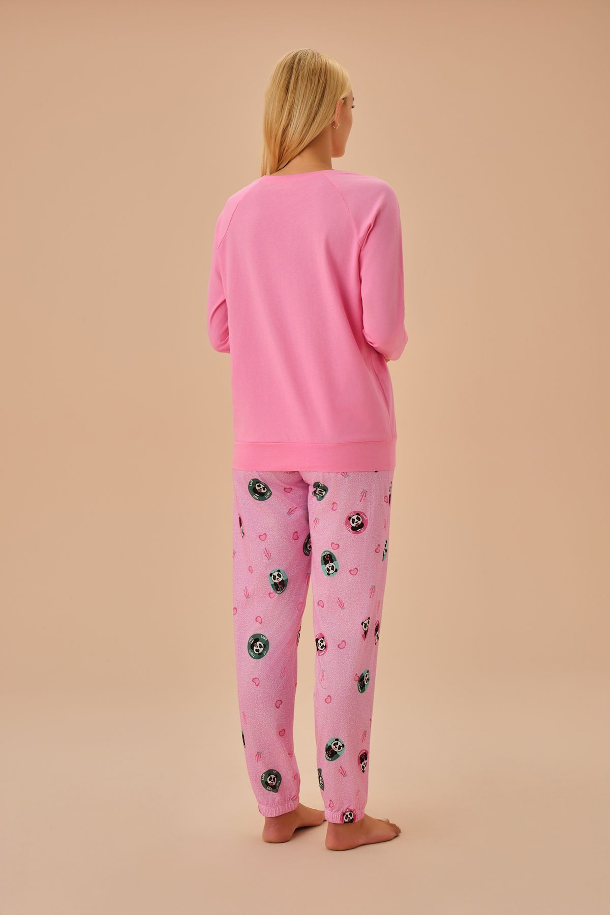 SUWEN-Panda Patterned Pajama Set 4