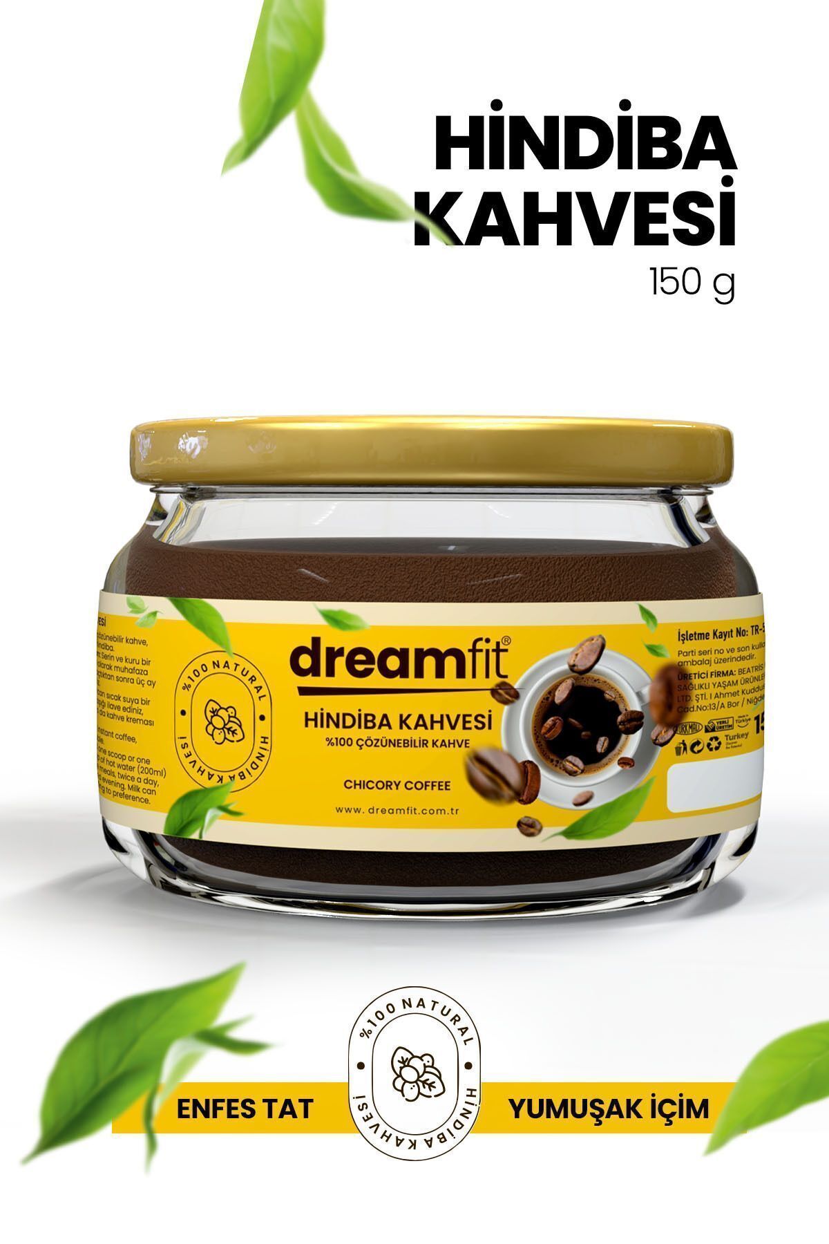 Hindiba Kahvesi Detox Kahve 1 Aylık - (60 KULLANIM) Net 150gr