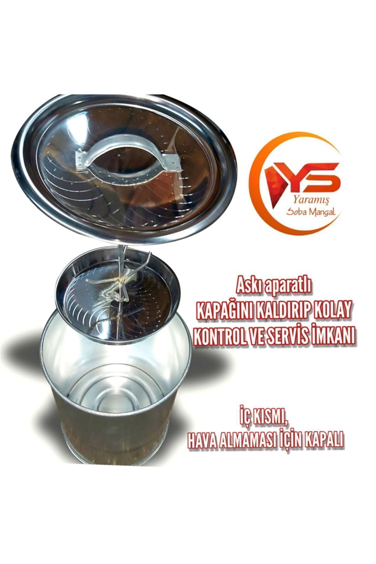Teneke Tavuk Seti Askı Aparat Lı Kolay Servis Kontrol Tanekede Tavuk Kapama Kızarmış Tavuk Kebap 3
