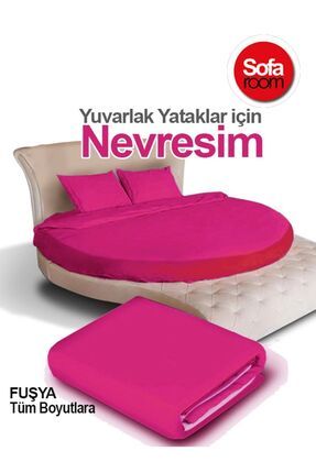 Sofaroom Yuvarlak Nevresim Takımı Fuşya