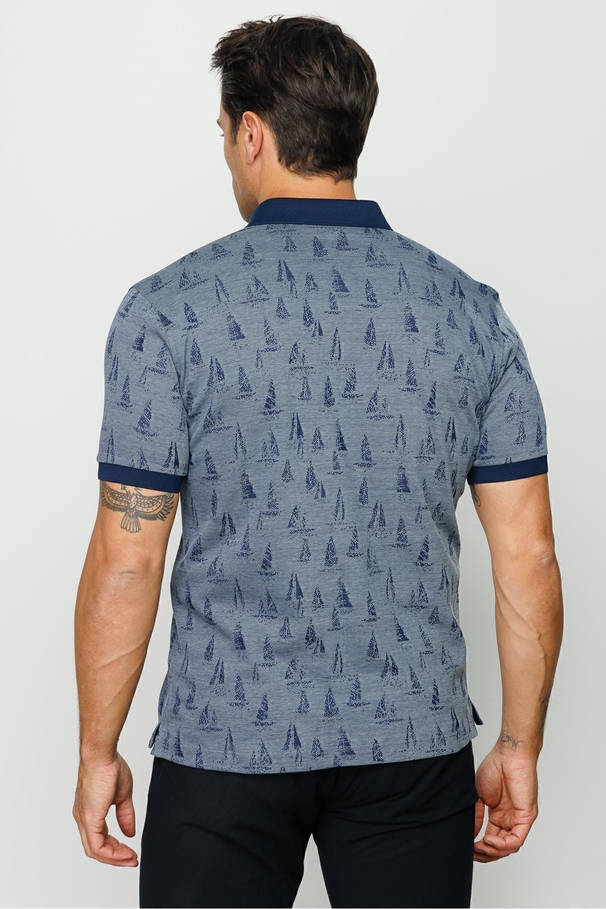 Desen Triko-820 PATTERN MTA SAIL PATTERNED BUTTONED PY KÇKOL T-SHIRT 4