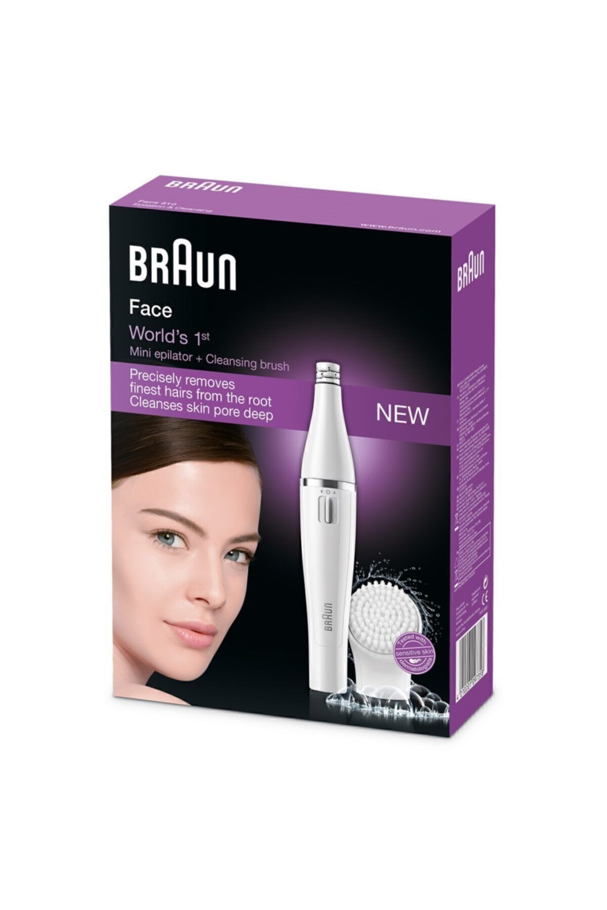 Braun Face 810 - اپیلاتور صورت و برس پاکسازی صورت میکرو نوسانی — BRAUN-4123123123