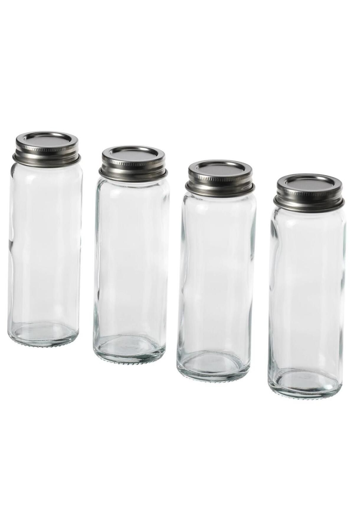 IKEA Citronhaj Quadruple Glass Stainless Steel Spice Jar 10 cl Trendyol