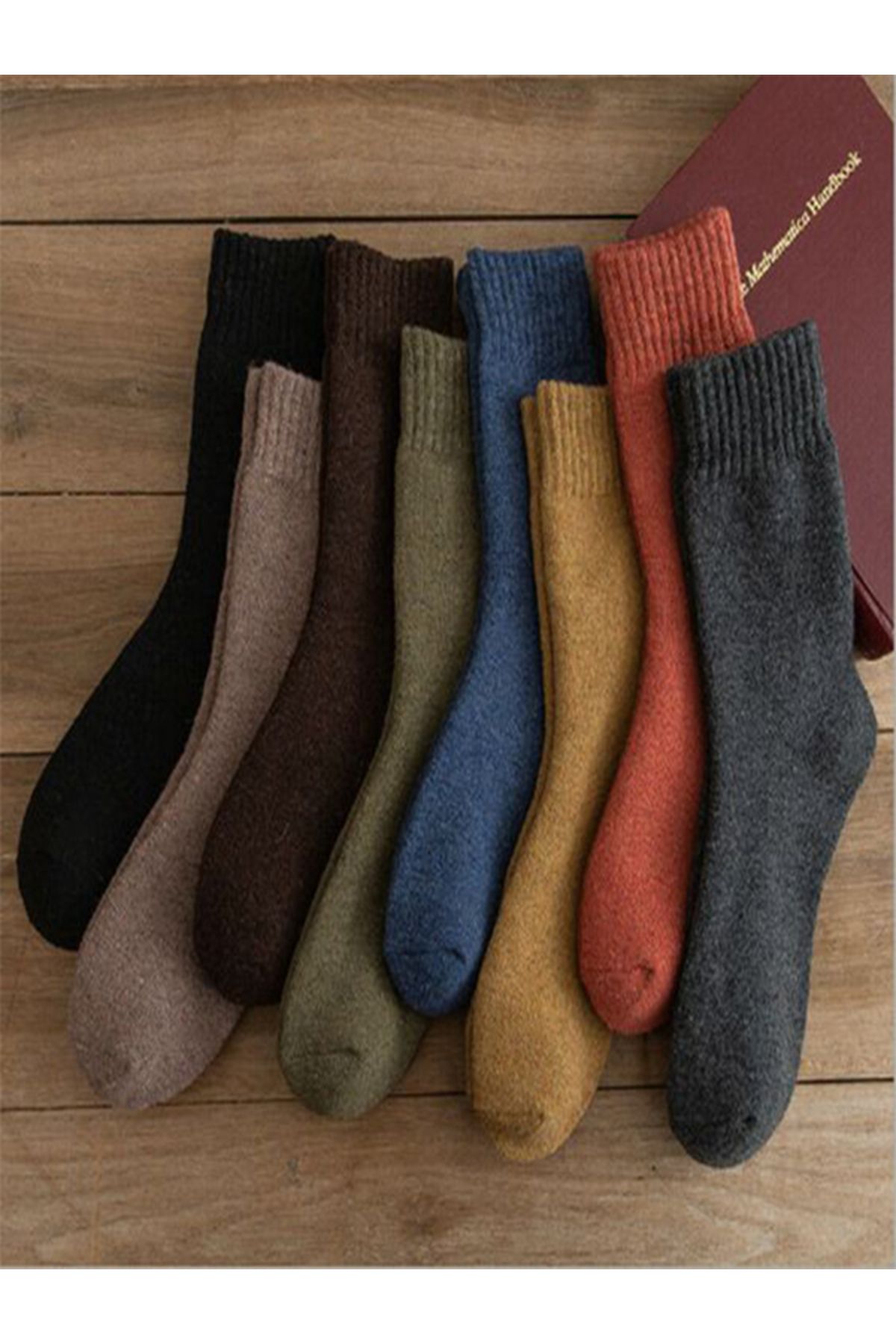 MY MENORA SOCKS Прямі різнокольорові зимові рушники-шкарпетки, 4 пари BAYANHAVLU