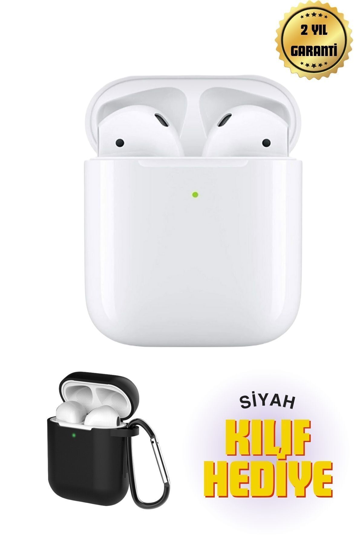 Deseja Beyaz 2.nesil Ios Android Uyumlu Kablosuz Bluetooth Kulaklık Kılıf Hediyeli pro Elektronik air pods
