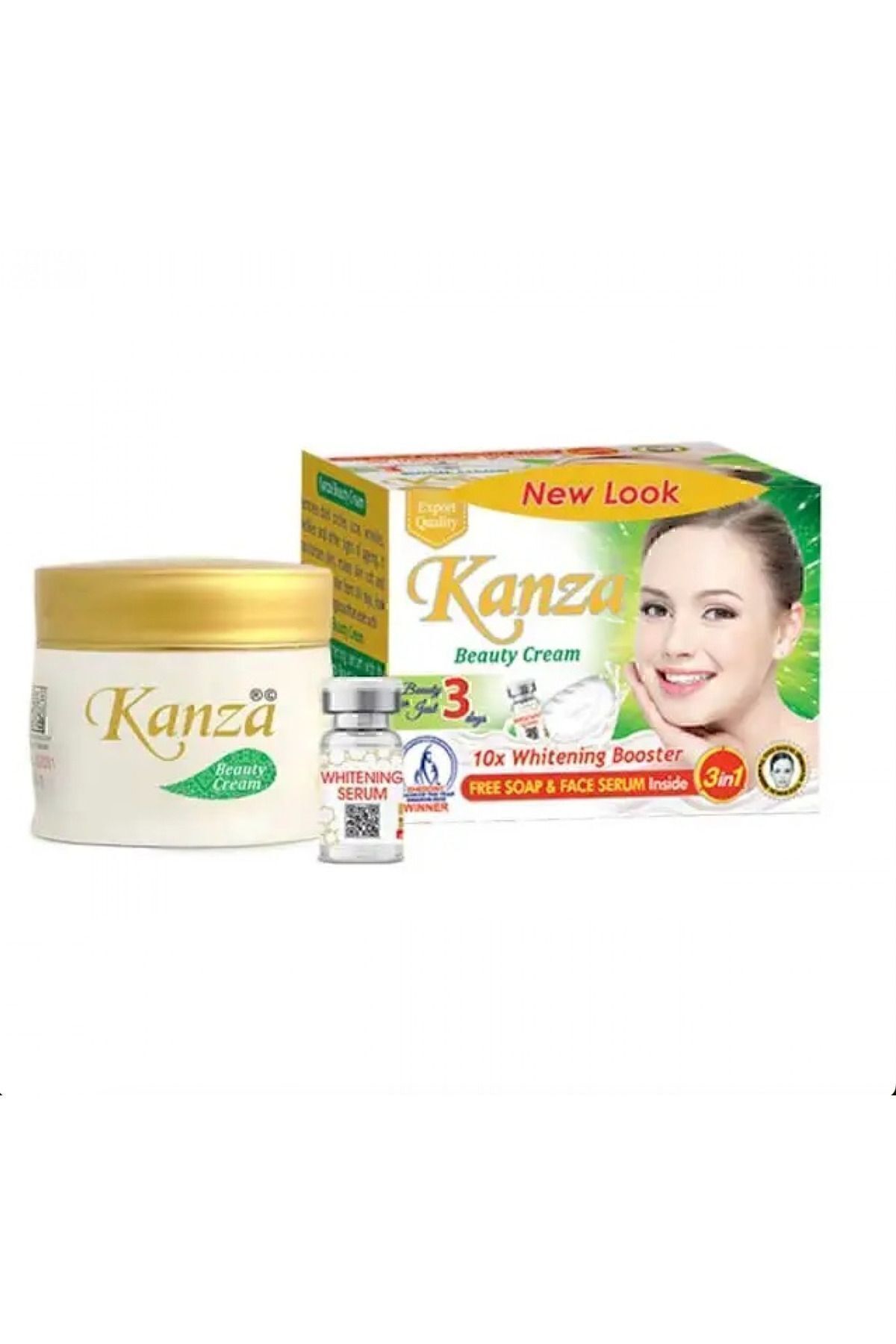 avec de la crème pour le blanchiment de kanza et du savon set 3