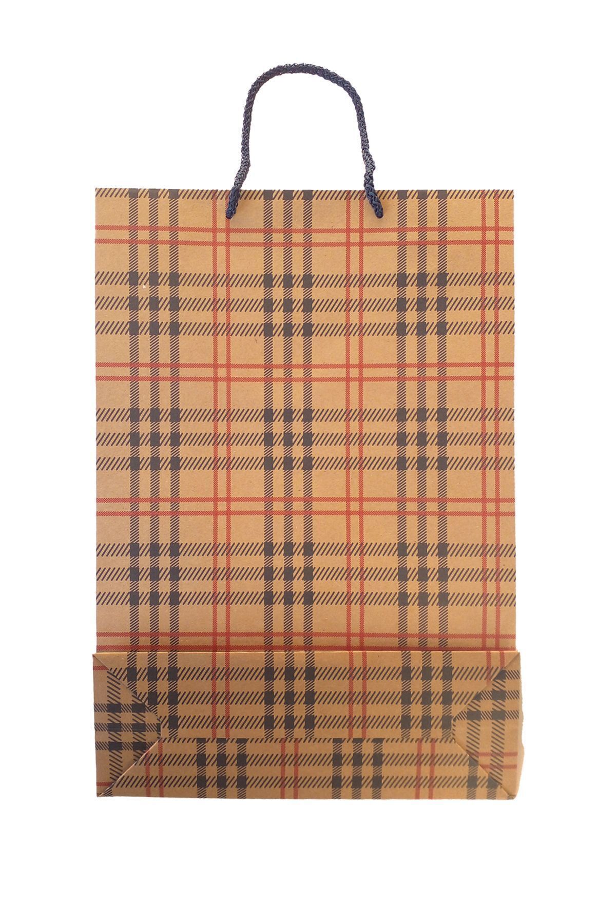 Balkan Kraft İpli Kağıt Alışveriş Çantası - 36x25x9cm (Hediyelik, Yılbaşı, Doğum Günü Karton Çanta) fotoğrafı 2 (önizleme)