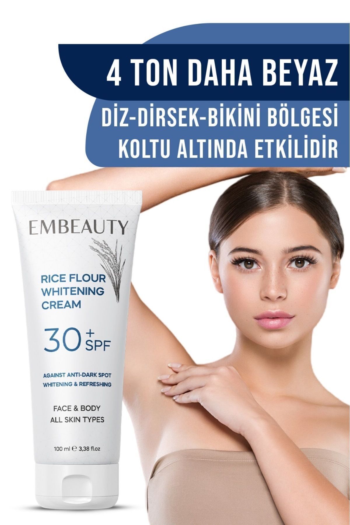 Cilt Beyazlatıcı Aydınlatıcı Leke Karşıtı Bakım Kremi 30 Spf 100 ml