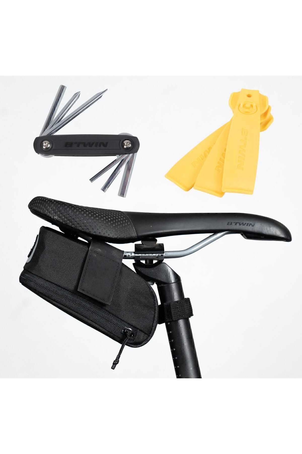 Decathlon Saddle Kit Bag 0.6l Wrench Set and 3 Rubber Lever Trendyol