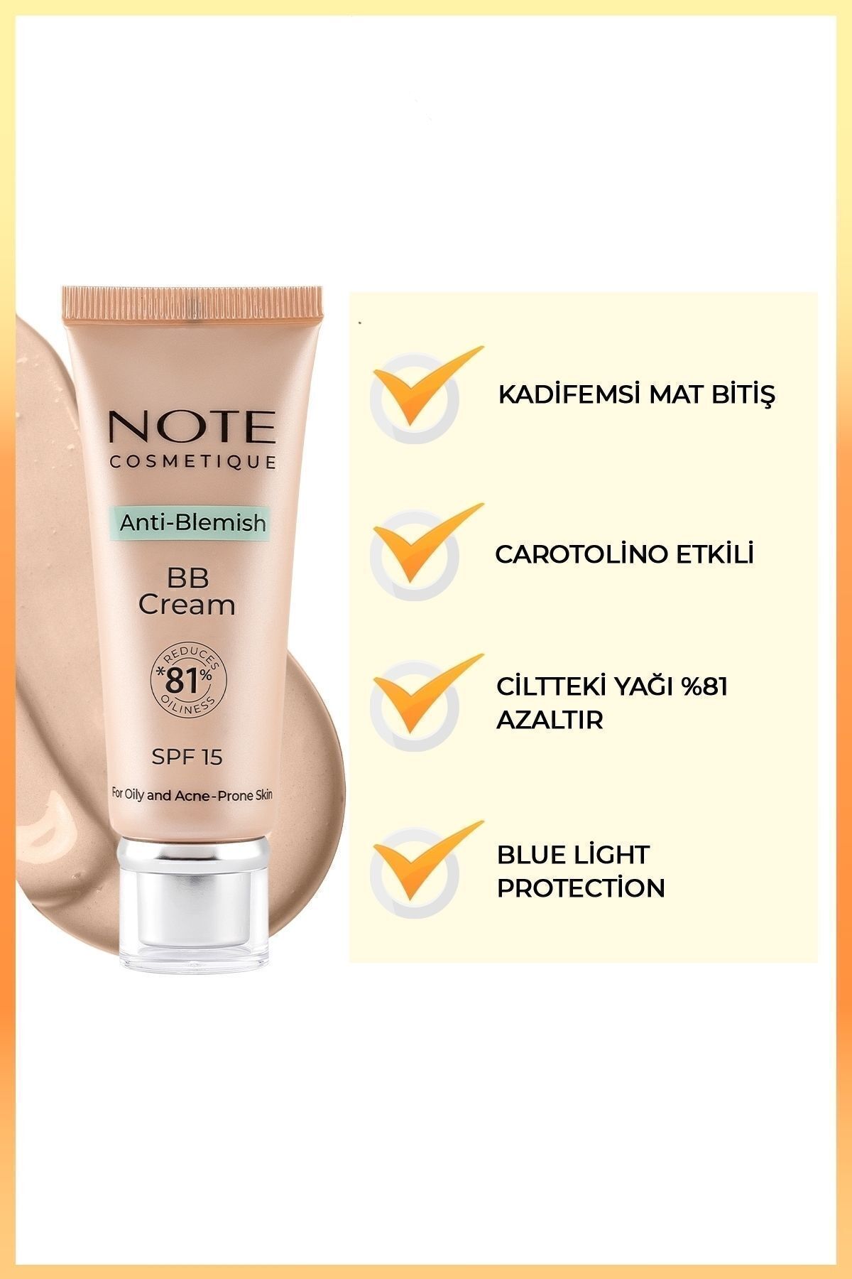 NOTE-Anti-Blemish Bb Cream for Acne Prone Skin - Spf 15, 04 Beige 3