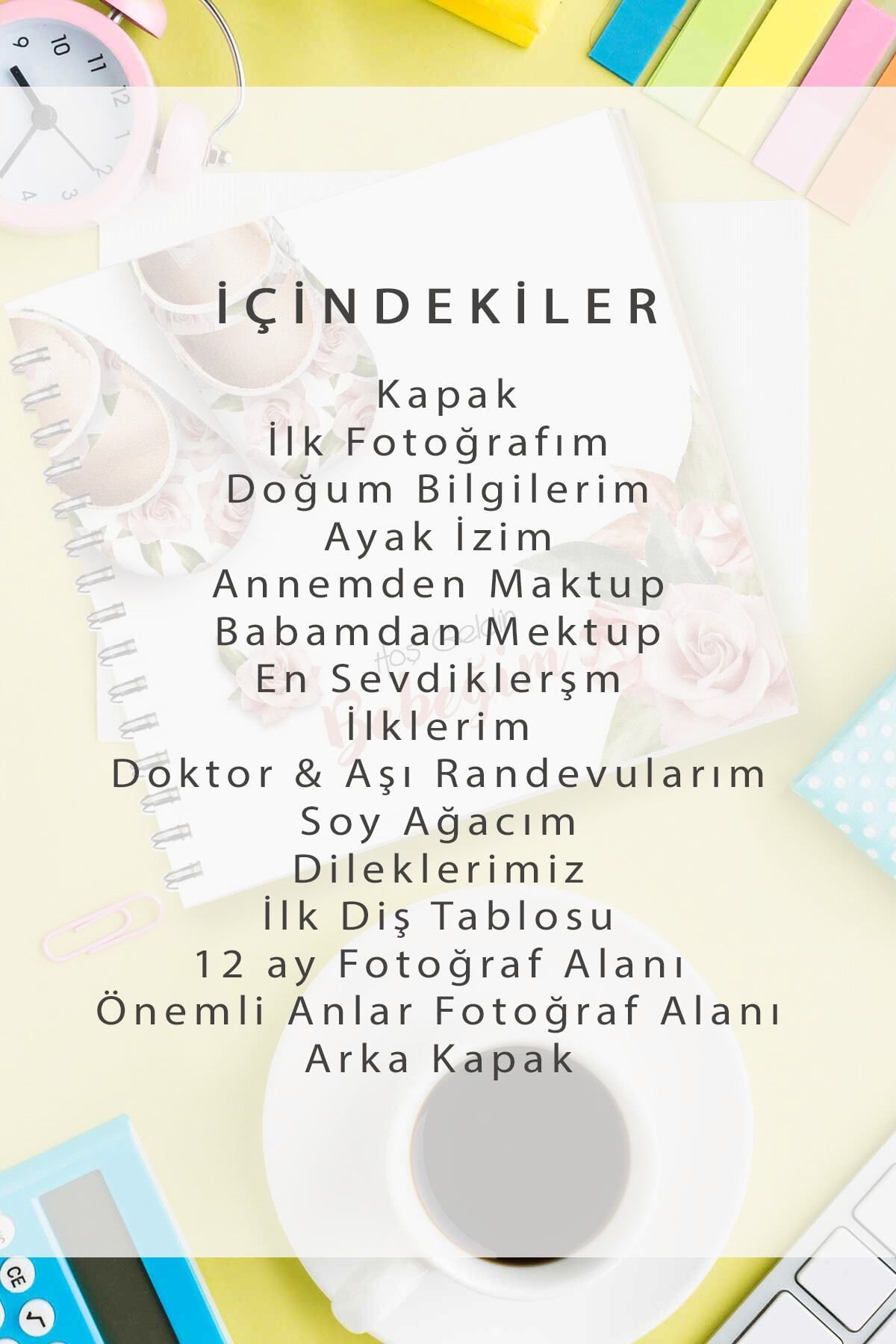 bi tutam mutluluk Hoş Geldin Bebeğim Anı Defteri - Hba100 fotoğrafı 5 (önizleme)