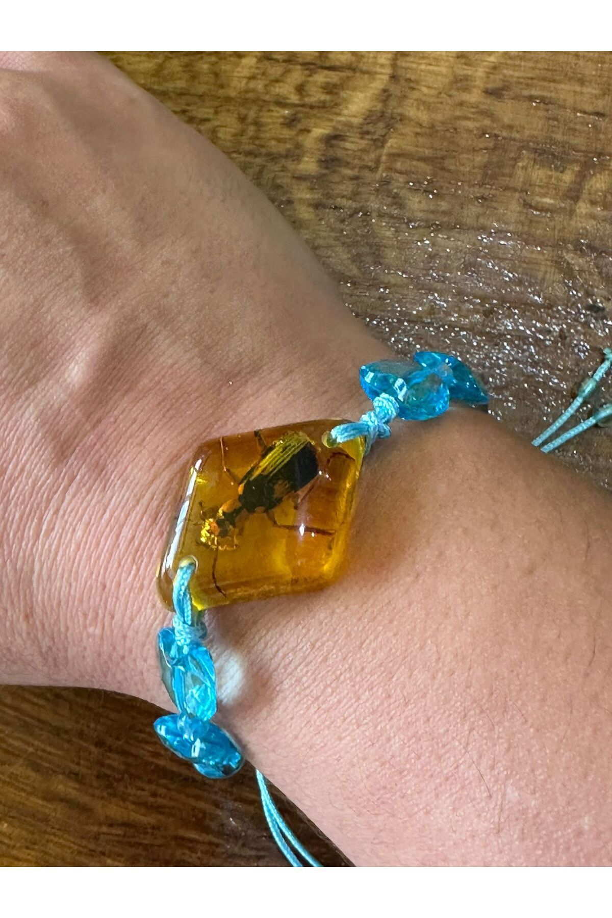Gönülden Tasarım-Unisex Real Insect Resin Flowing Bracelet 2