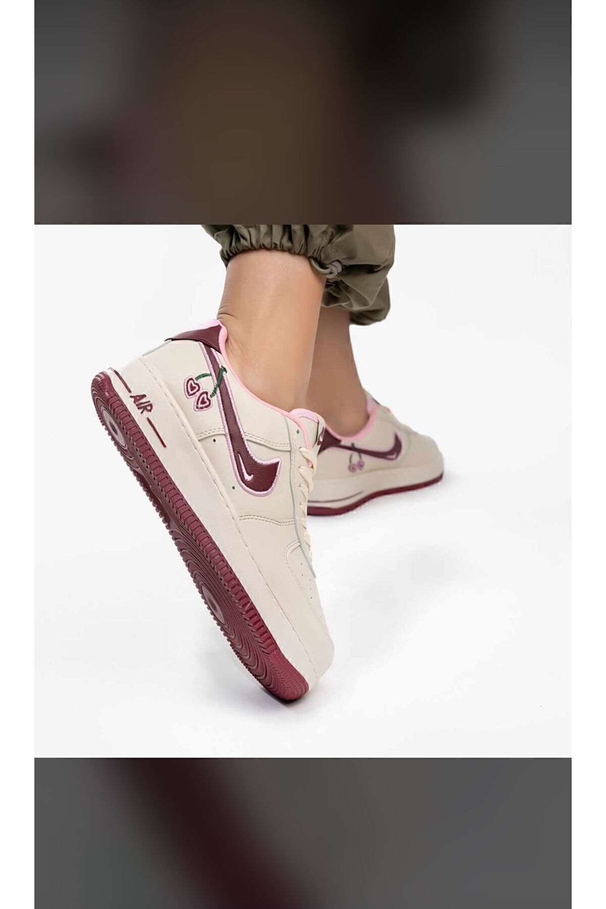 aéroportée cerise femme sneaker