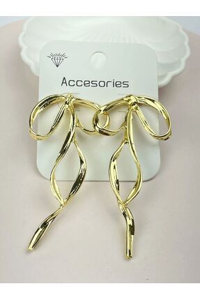 Karen Jewelry Trend Büyük Fiyonk Küpe