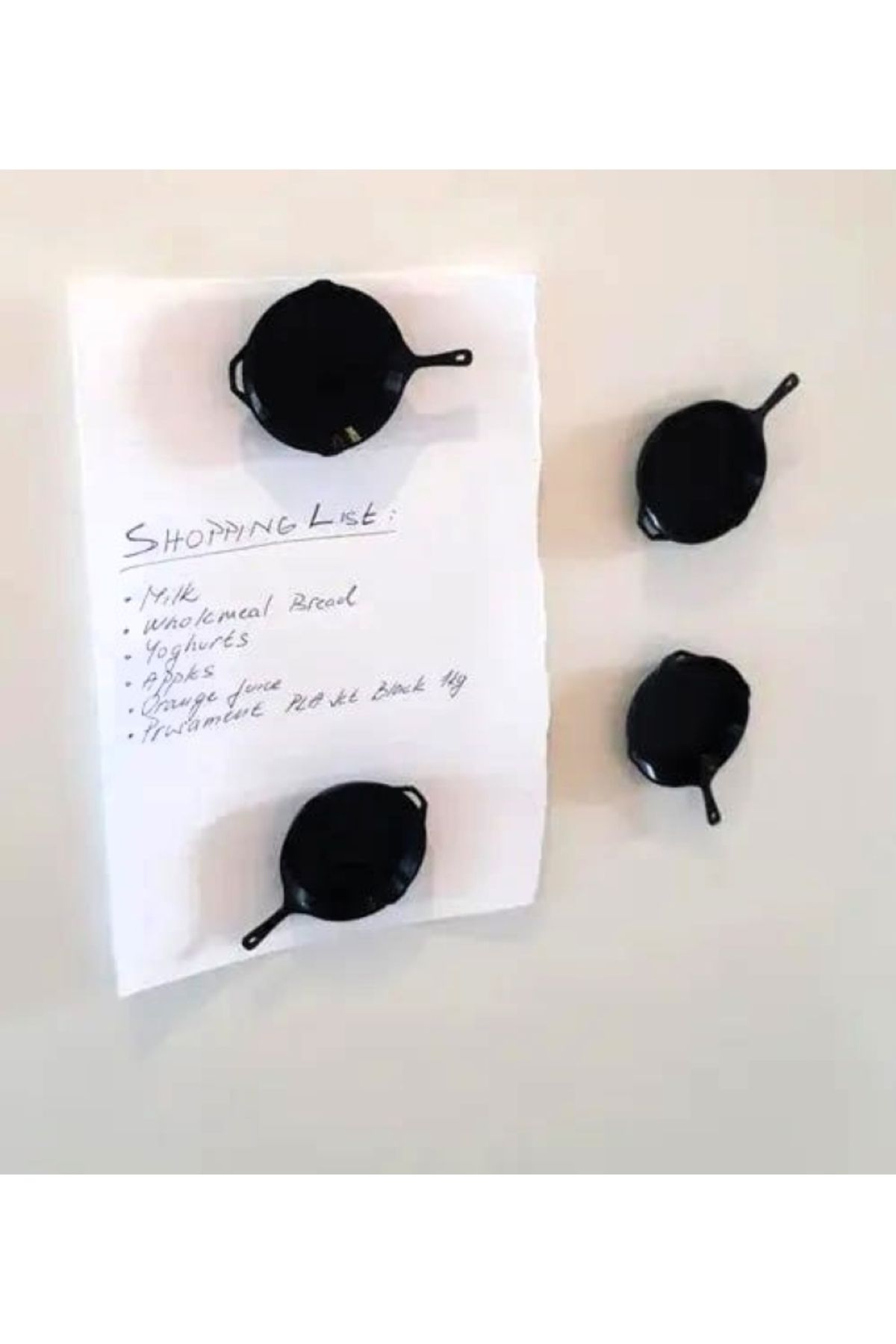Pan-Shaped Refrigerator Magnets 4pcs