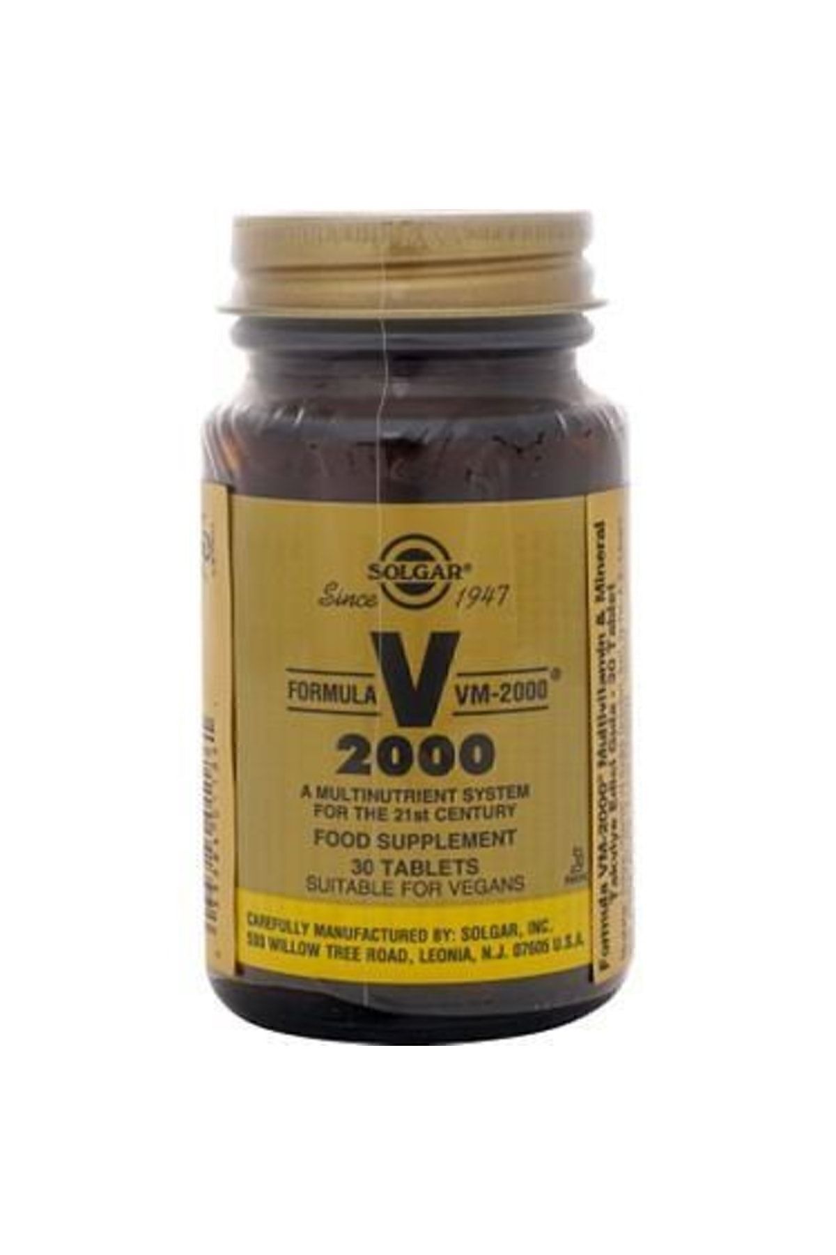 Solgar-Formula Vm-2000 Multivitamin and Mineral 30 Tablets 1