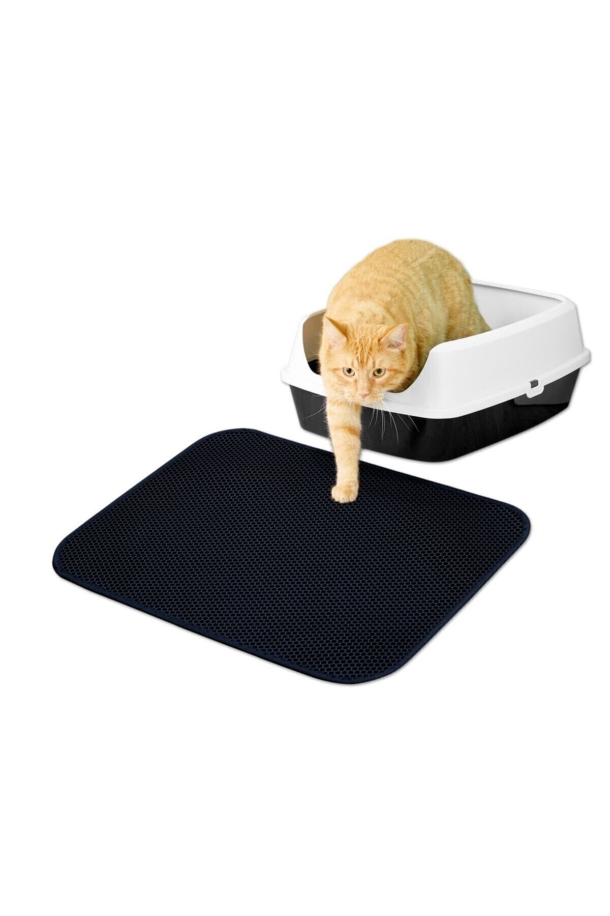 Çantaland Çift Katmanlı Kedi Kumu Paspası (dikdörtgen) Siyah