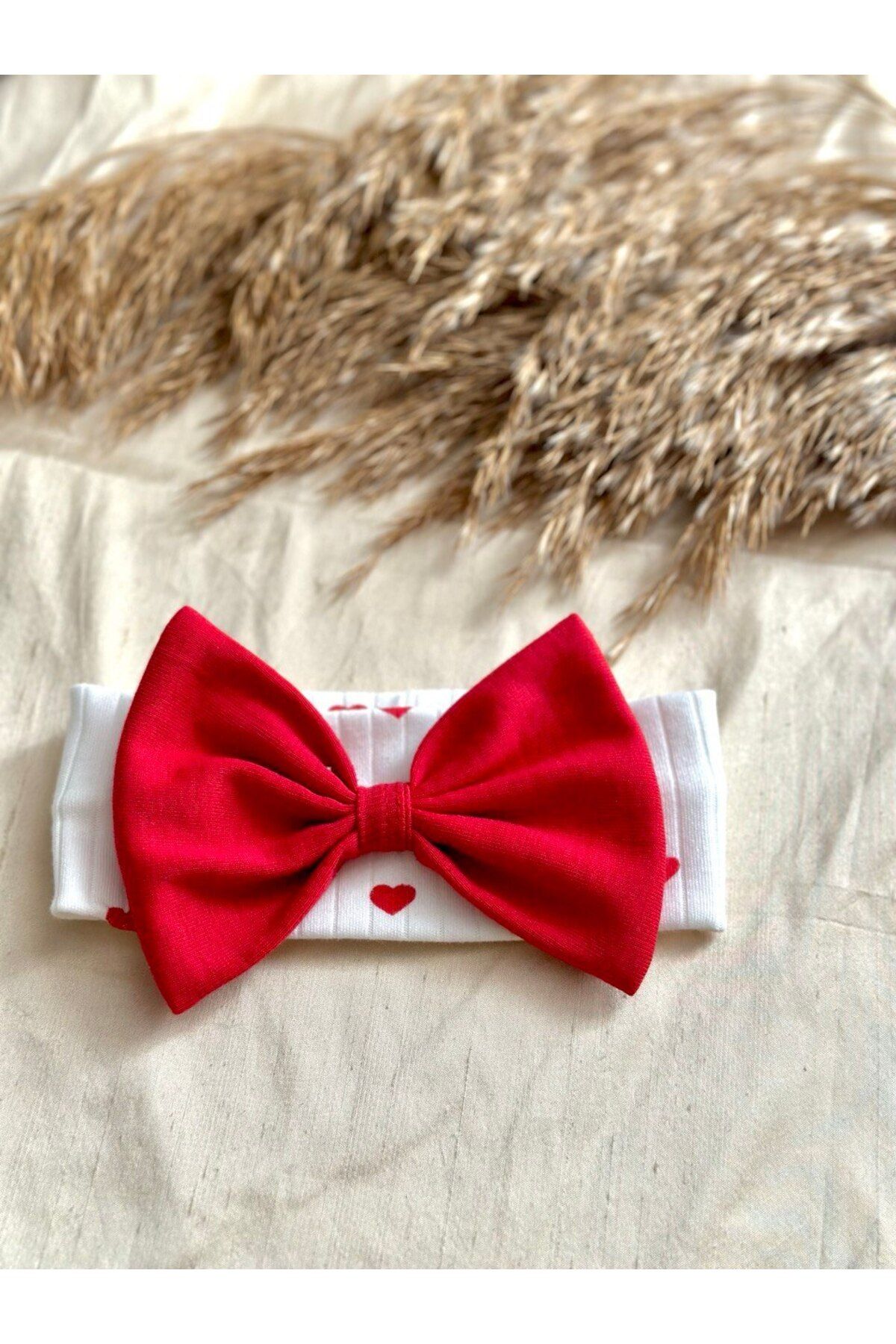 Zuff Baby KIZ BEBEK KIRMIZI KALP BASKILI BANDANALI 3'LÜ TAKIM fotoğrafı 5 (önizleme)