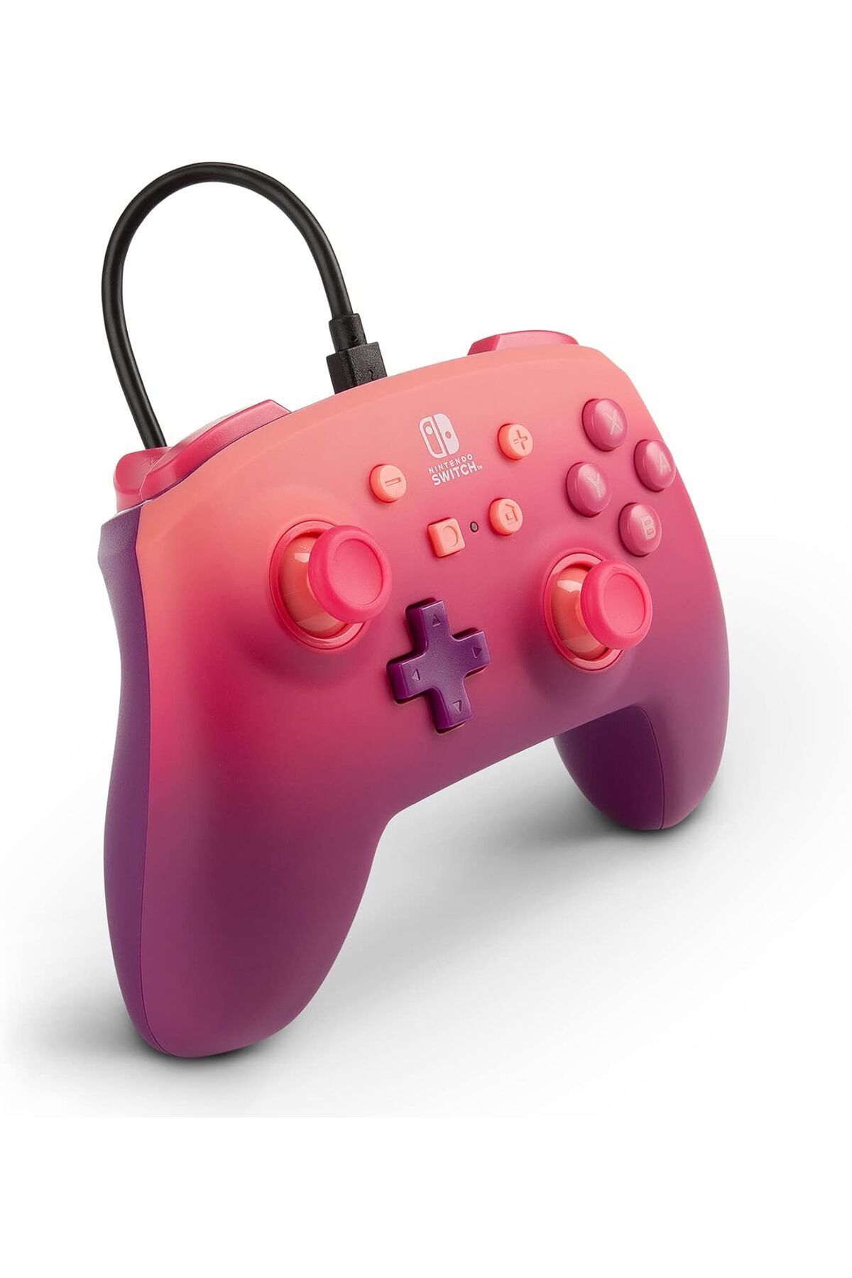 Powera-وحدة تحكم سلكية محسّنة لجهاز Nintendo Switch - فوشيا 4