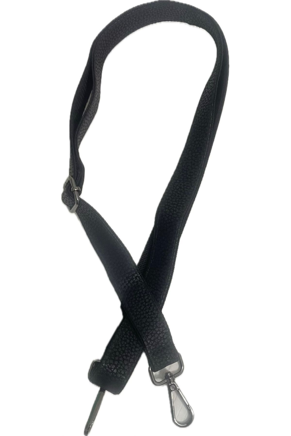 Mesut Balaban Deri Ürünleri Siyah Deri Çanta askısı