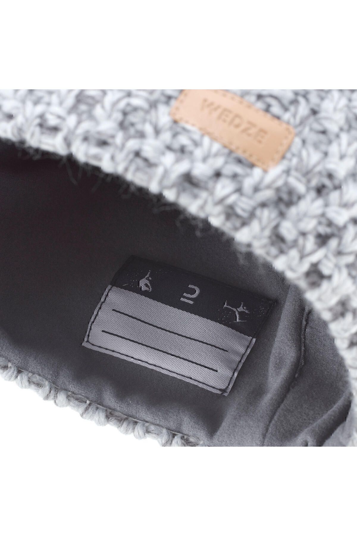 کلاه بافتنی آبی دخترانه و پسرانه بچگانه Wedze Ski Beanie ان خاکستری روشن بی زمان Decathlon