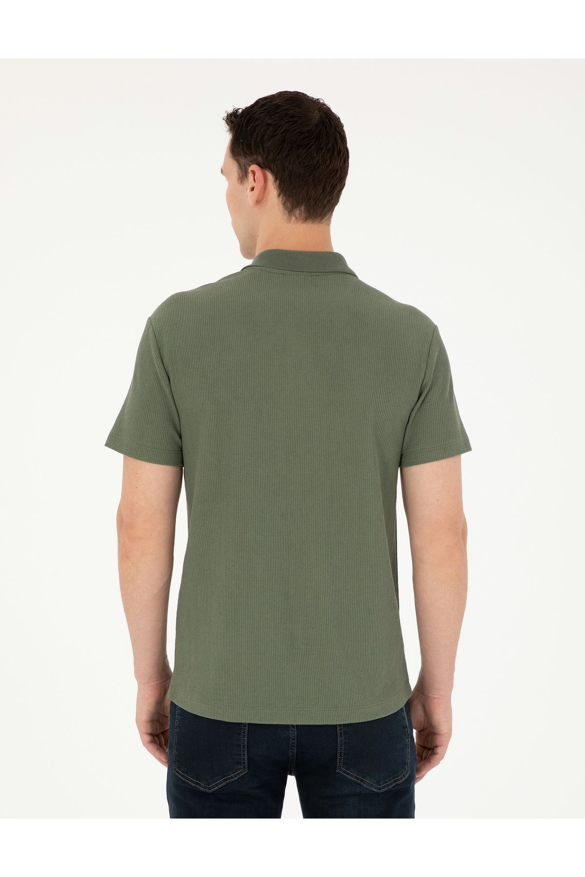 پولوشرت مردانه پیر کاردین | 50296569-VR027 Pierre Cardin - Image 5