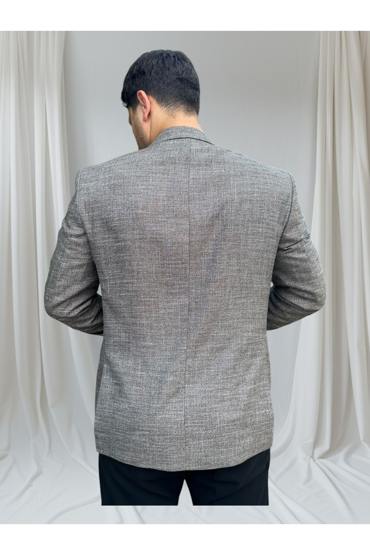 ژاکت مردانه بژ Luisero | 12 اورجینال - تصویر 6