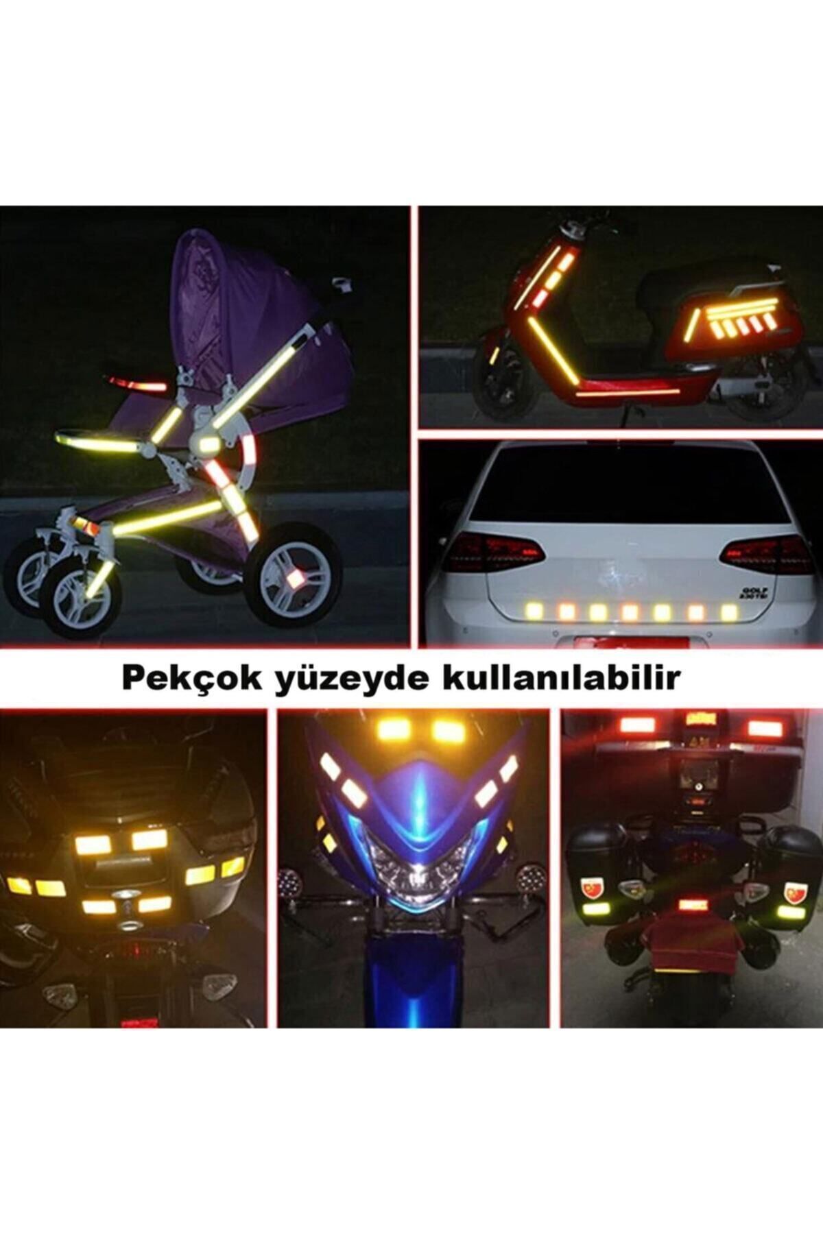 Badem10 Reflektörlü Araç Oto Kamyon Dış Aksesuar Reflektif