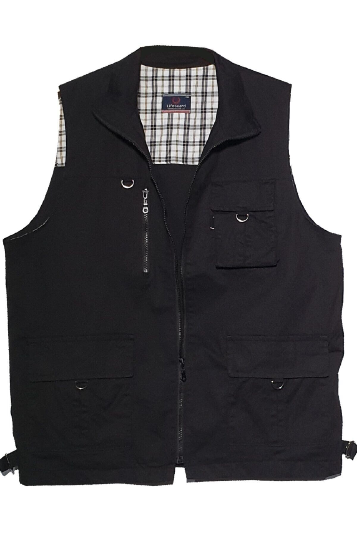 Lifeguard-Plus Size Cotton Safari Vest 1
