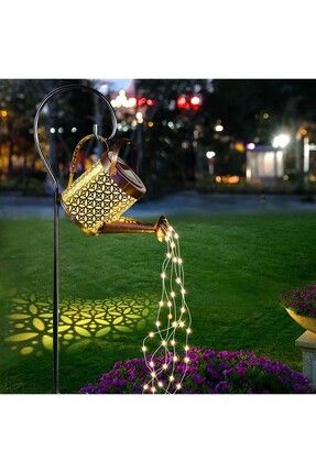 SD WORKS Solar Watering Can Lights Güneş Enerjili Sulama Kovası Görünümlü LED...