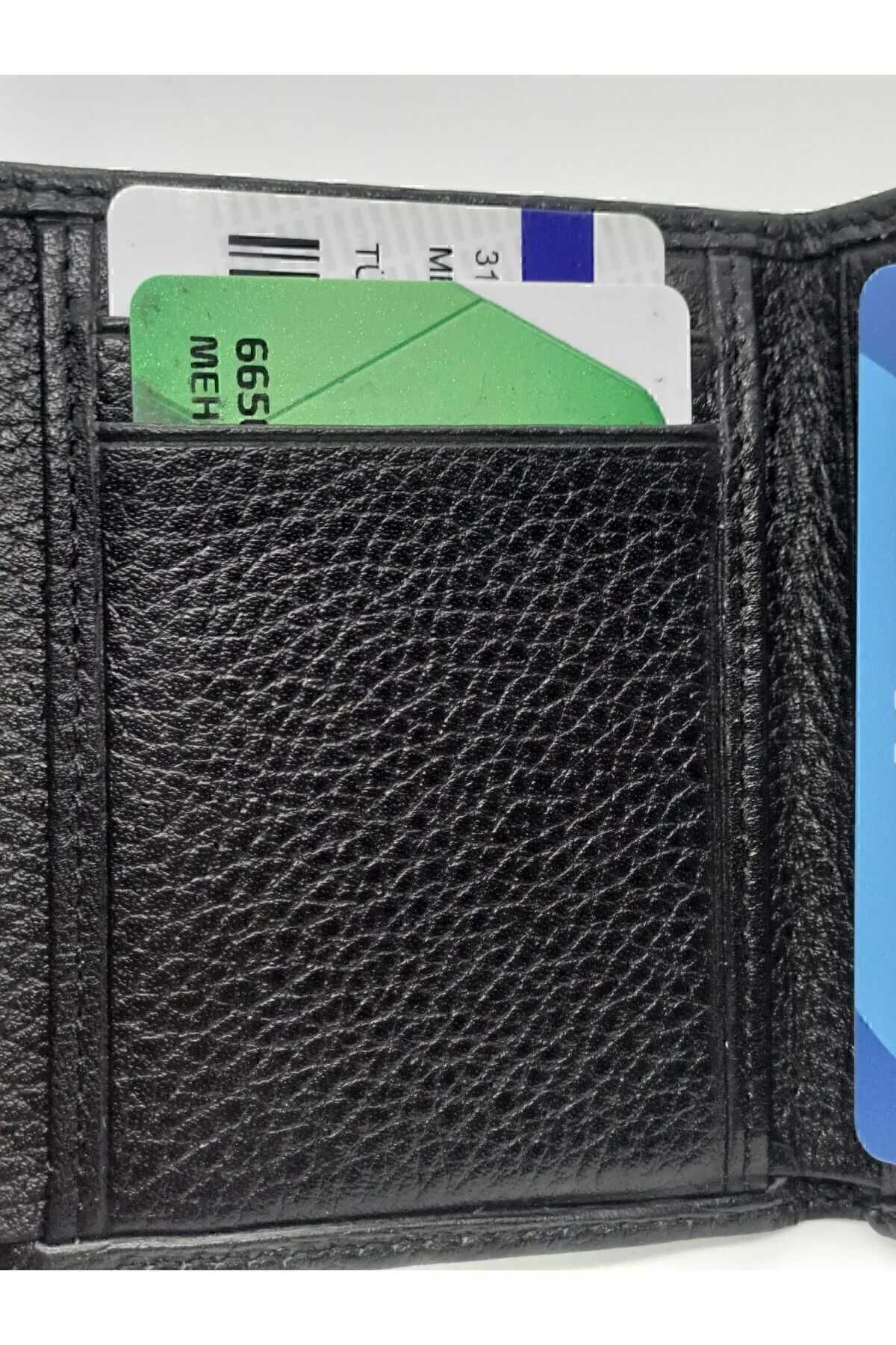 کیف پول مردانه مشکی Deribond | KRL MIK CUZD اورجینال - تصویر 4