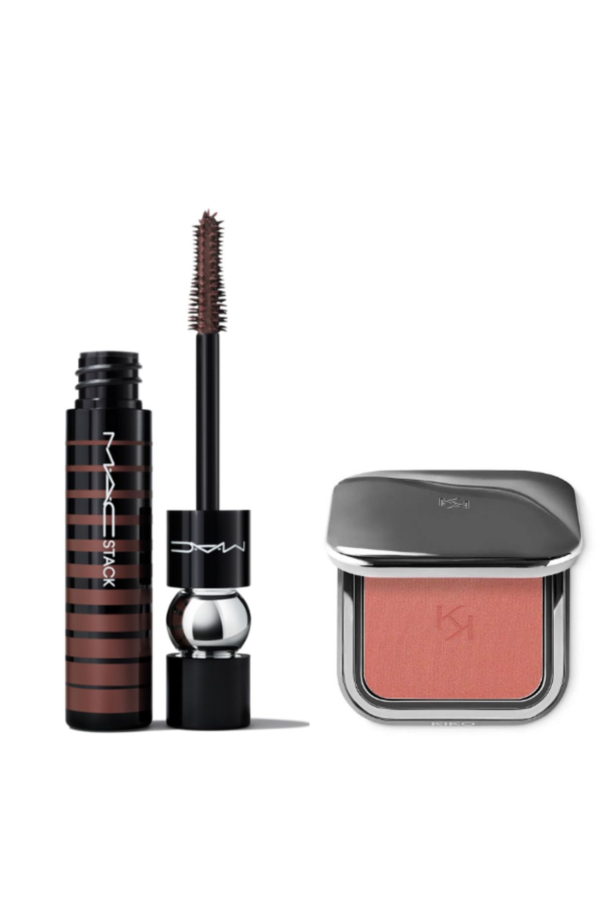 M.A.C-Macstack Mascara - Micro Brush and Chestnut Stack, Blush 03 Golden Coral Set of 2 1