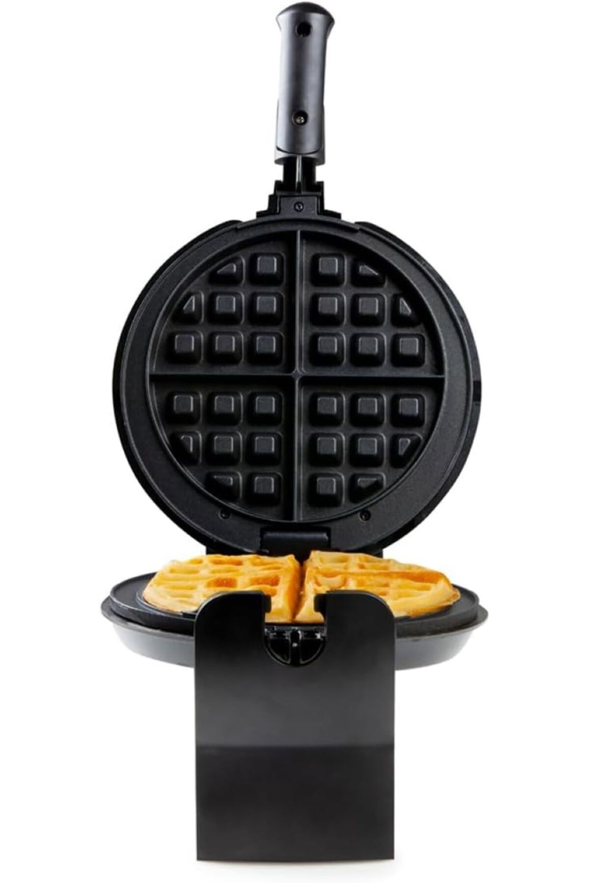 Domo Yapışmaz Waffle Makinesi, Kontrol Işığı ve 1000w Güç ile Modern Siyah Waffle Makinesi