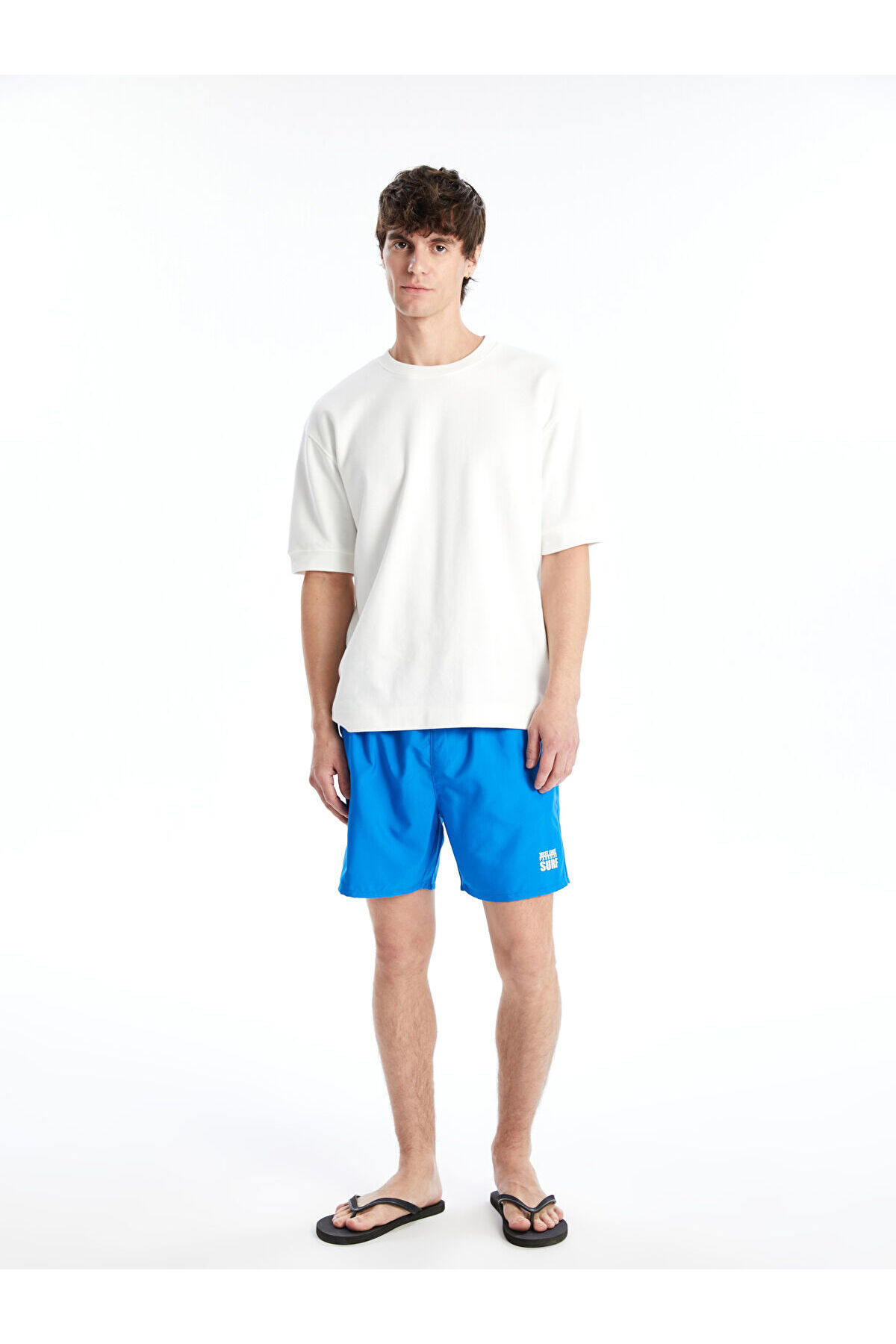 LC Waikiki Vizyon New Season Short Length Printed Men's Swim Shorts
