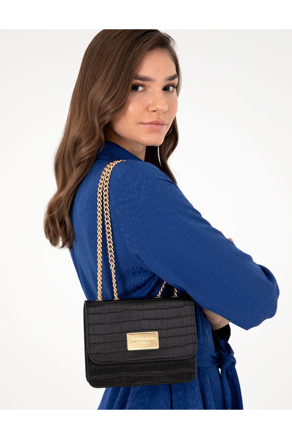 کیف کراس بادی مشکی 50296306-VR046 Pierre Cardin