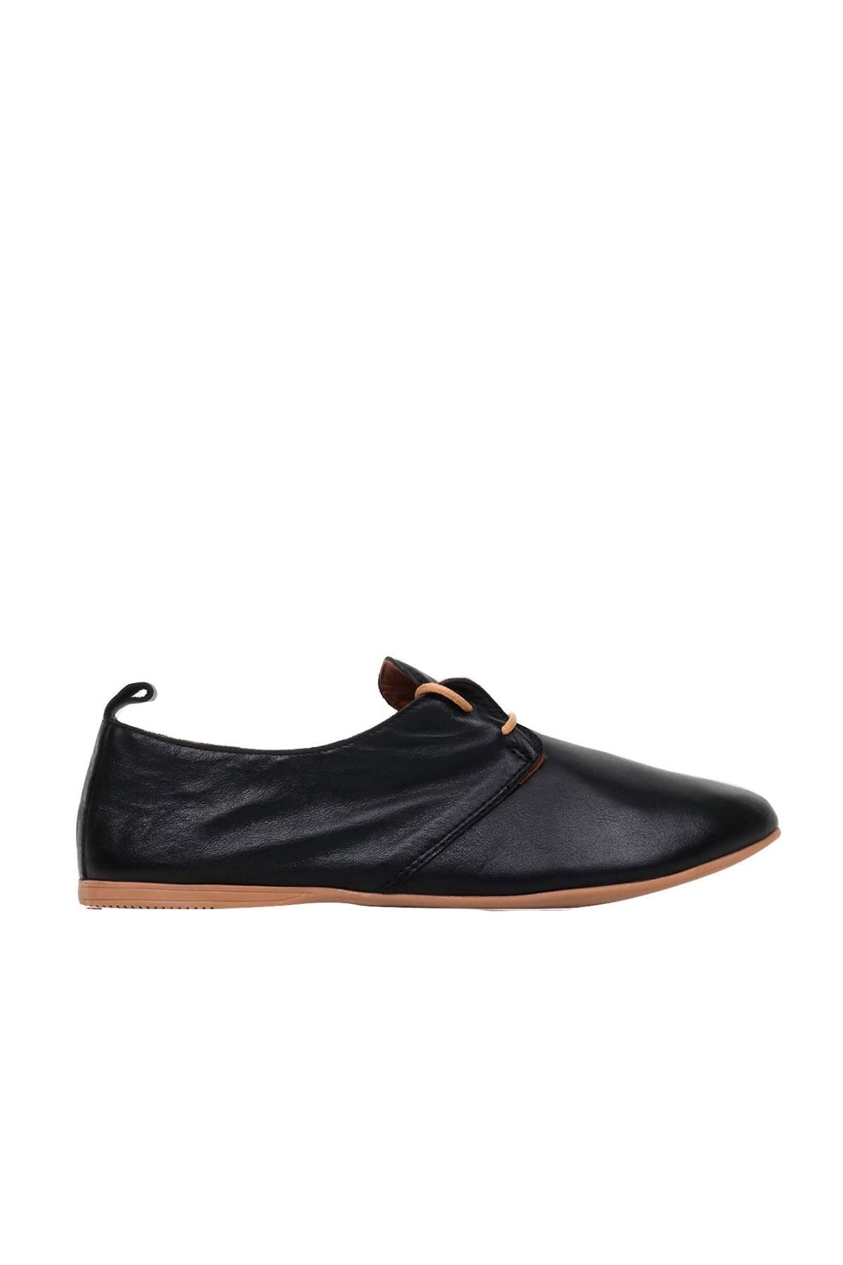 Bueno Shoes Siyah Deri Kadın Günlük Ayakkabı 01wj2123