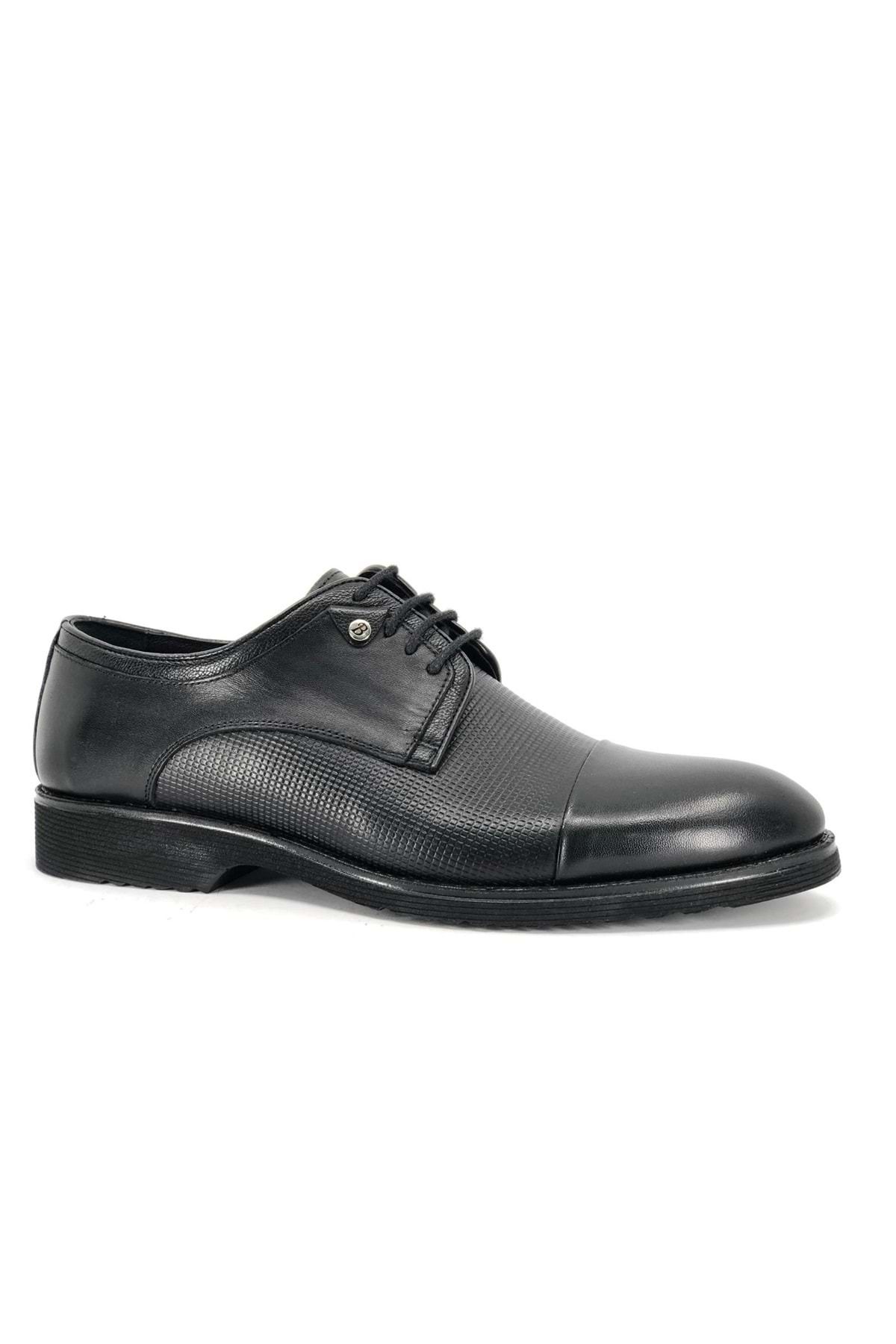 KOCAMANLAR Pantofi Clasici Pentru Bărbați Berlino 2202 Eva Sole 100% Piele Naturală Negri Masculin - 41