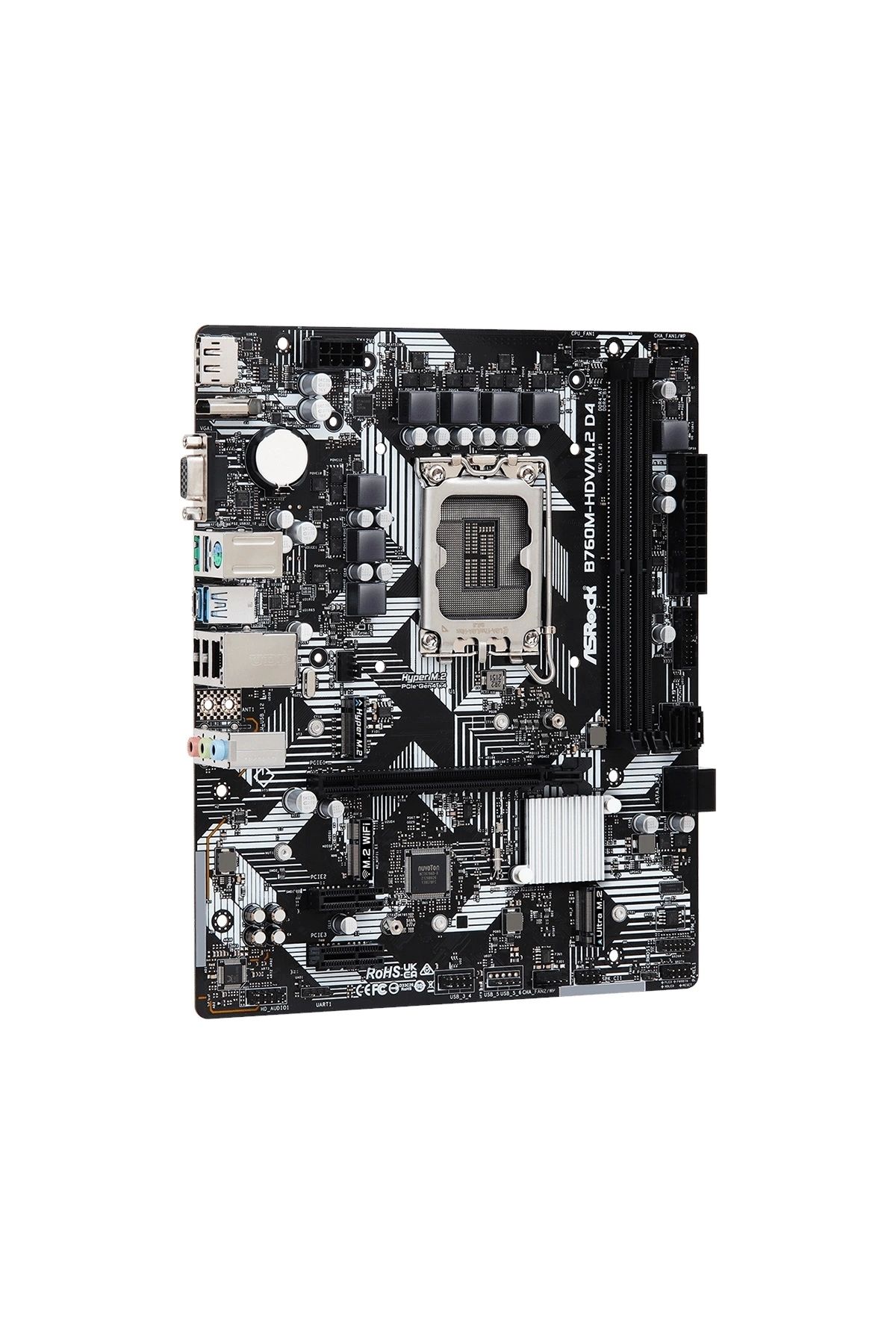 ASROCK-B760m-hdvm2 D4 -IntelLga1700 Ddr4mATXMotherboard 3