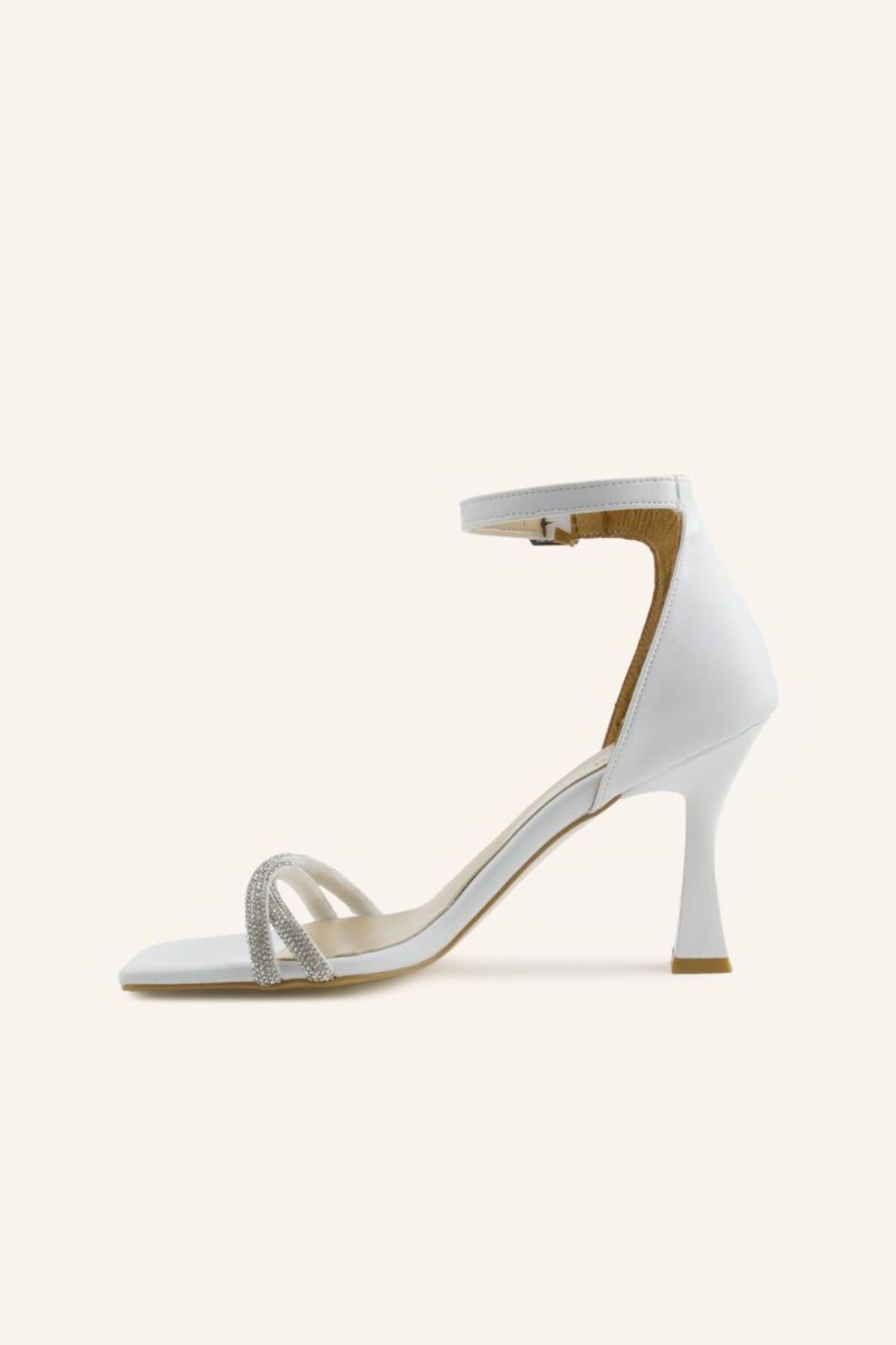 MARCATELLI-White Heeled Bridal Shoes 3