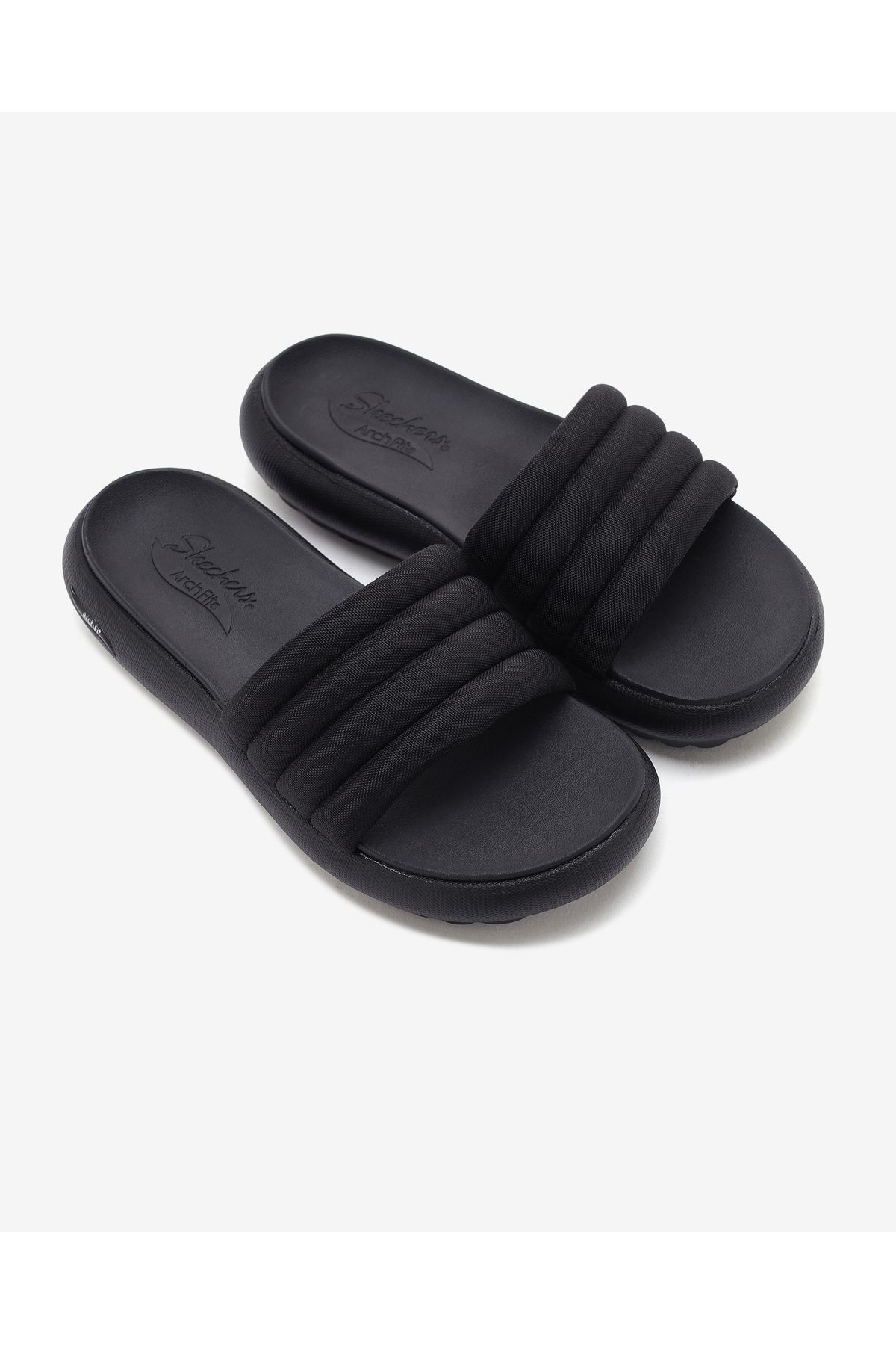 دمپایی مشکی زنانه Arch Fit Cloud سیاه BBK Skechers