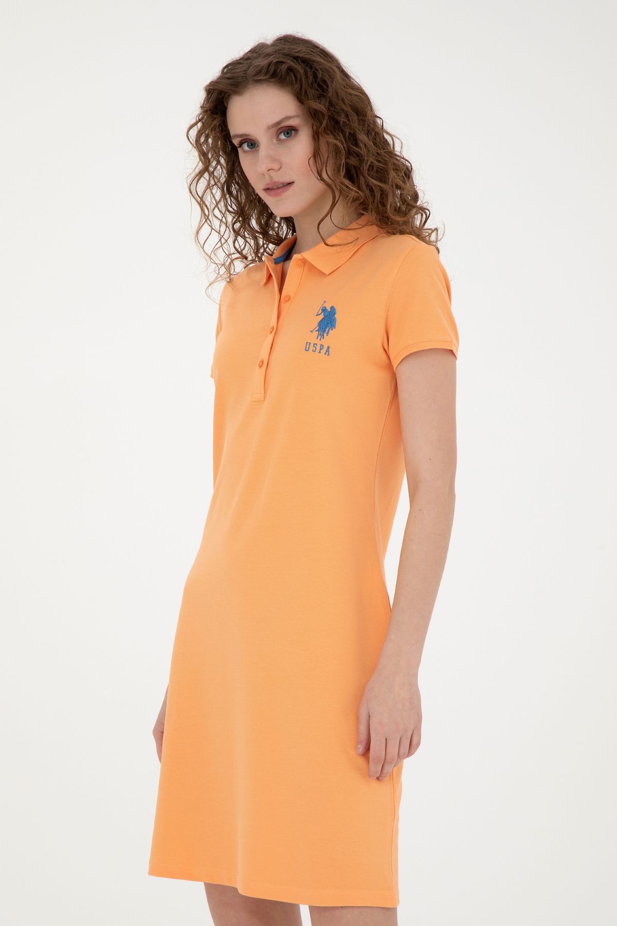 U.S. Polo Assn.-Women's Orange Knitted Dress 50262697 -Vr051 3