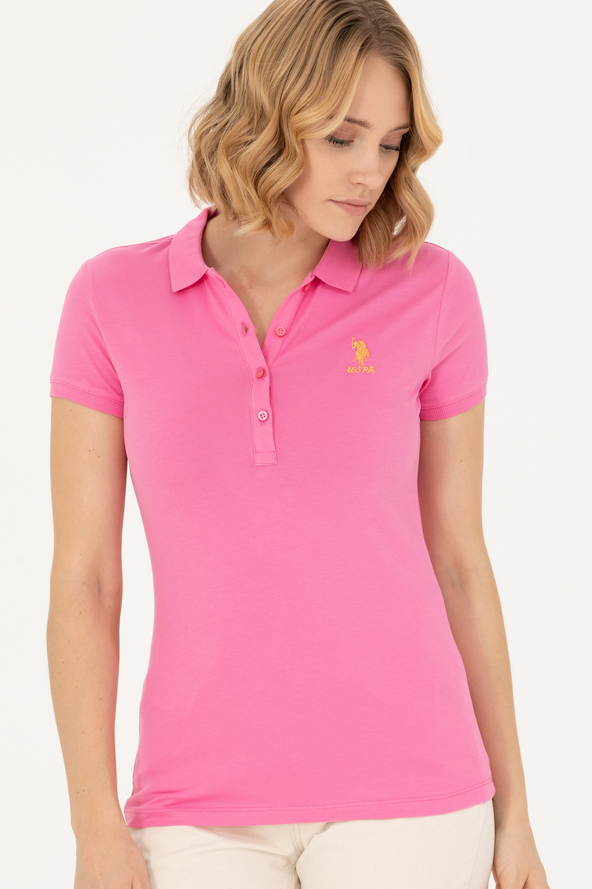 پولوشرت زنانه یقه پلو | یو اس پولو U.S. Polo Assn. 940648 TR - تصویر 3