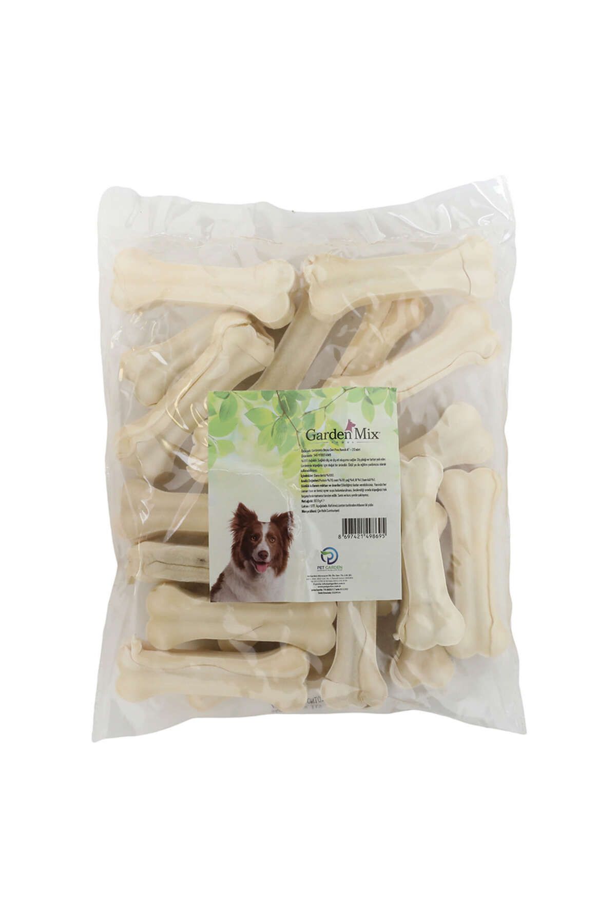 Gardenmix Sütlü Deri Kemik 10cm 40-45g.20 Li Paket YKTSN