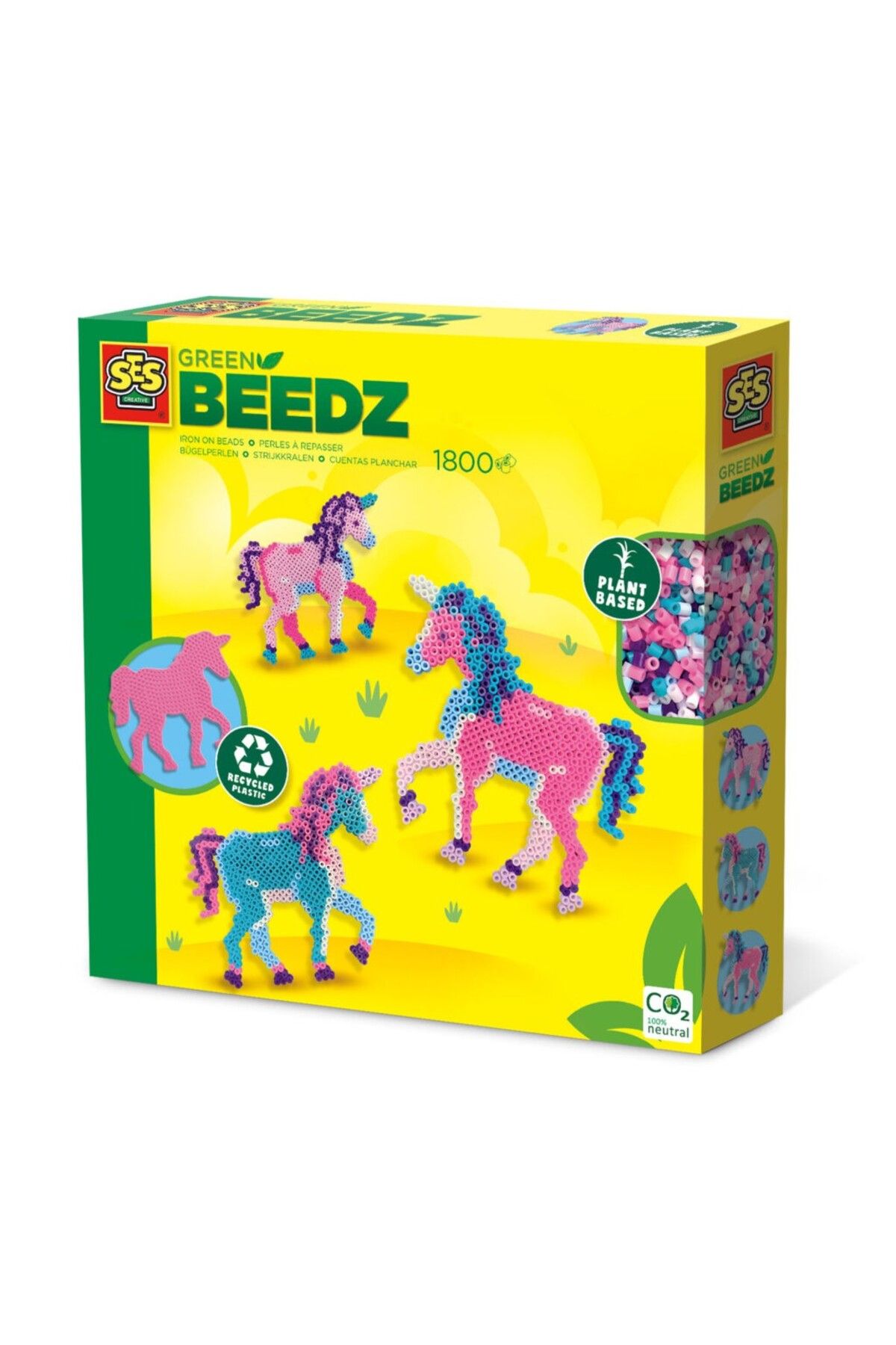 SES Creative-Set creativ Green Beedz Margele de calcat Unicorn 1