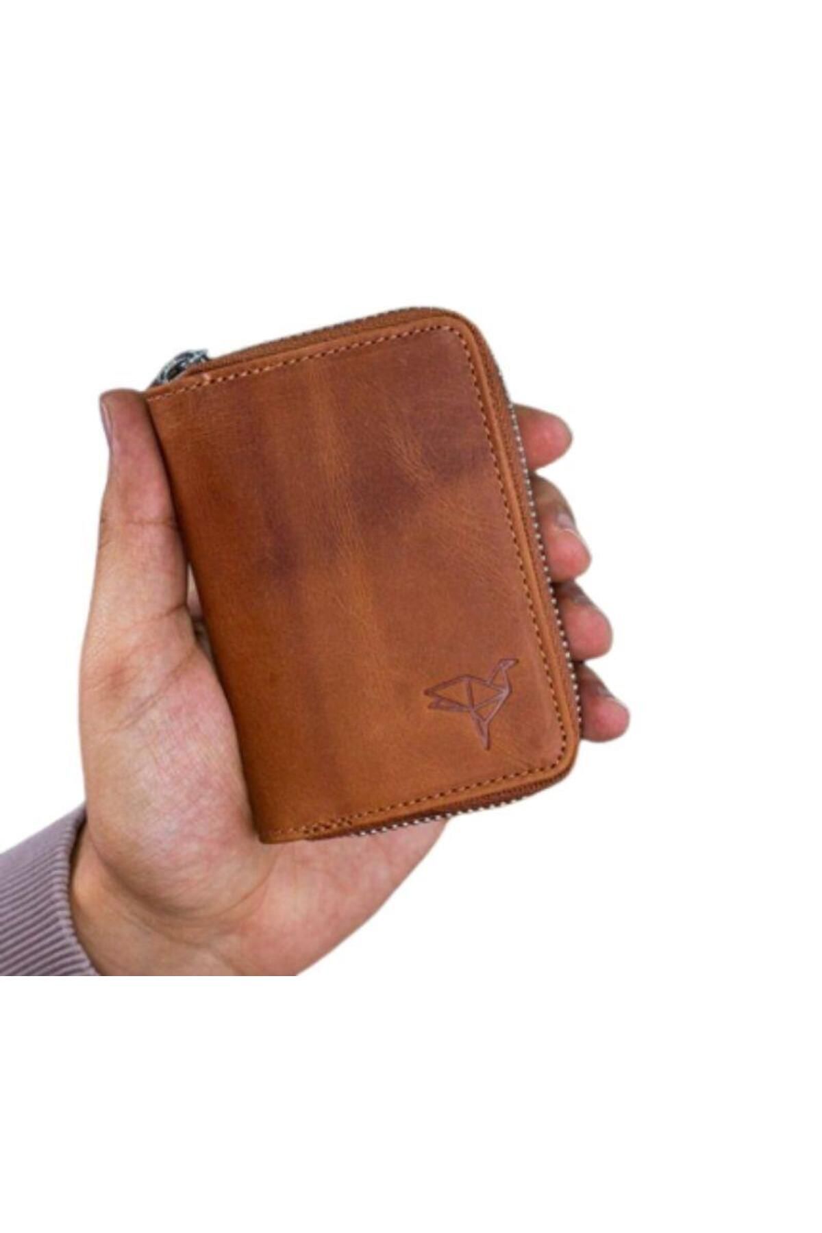 کیف پول مردانه ZIPPER CLOVIS HAKIKIDERI ACORDY TABA Garbalia