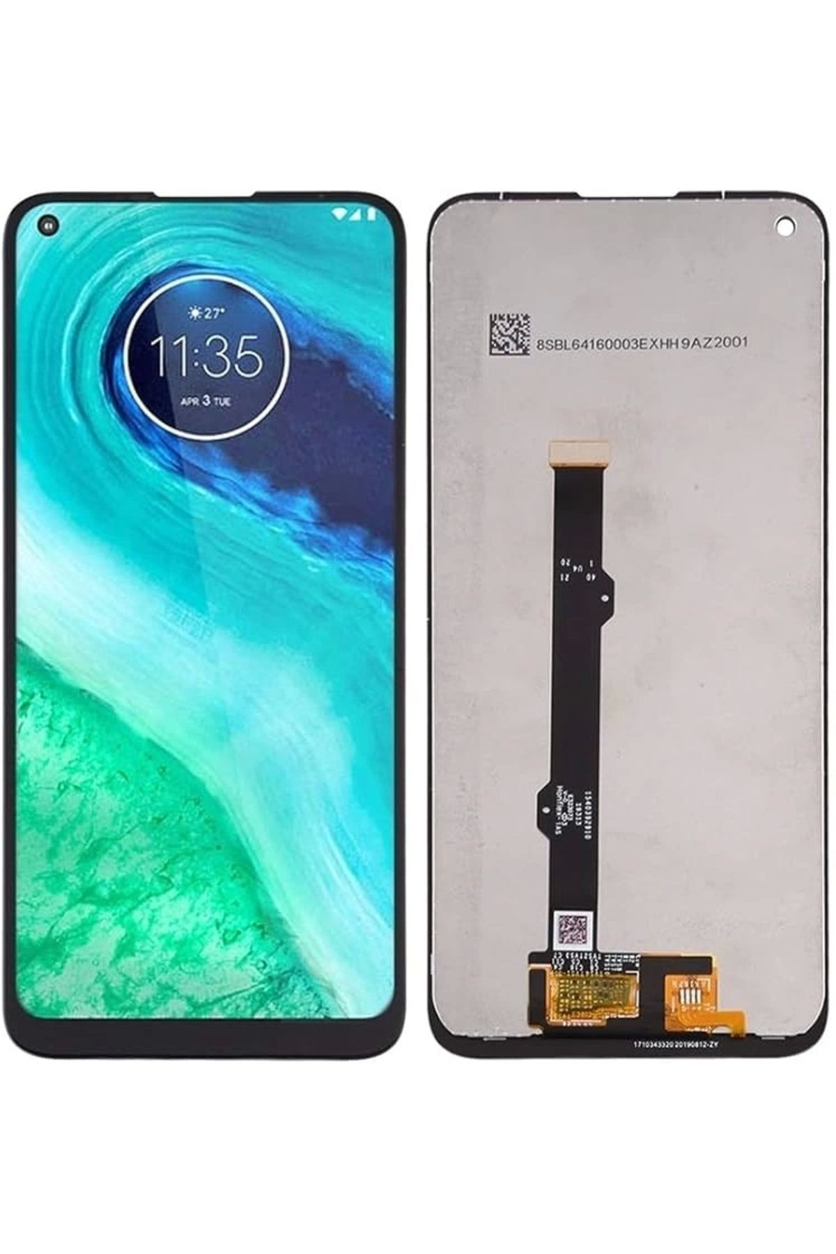 Motorola Moto G8 Lcd Ekran Dokunmatik Çıtasız Siyah Servis