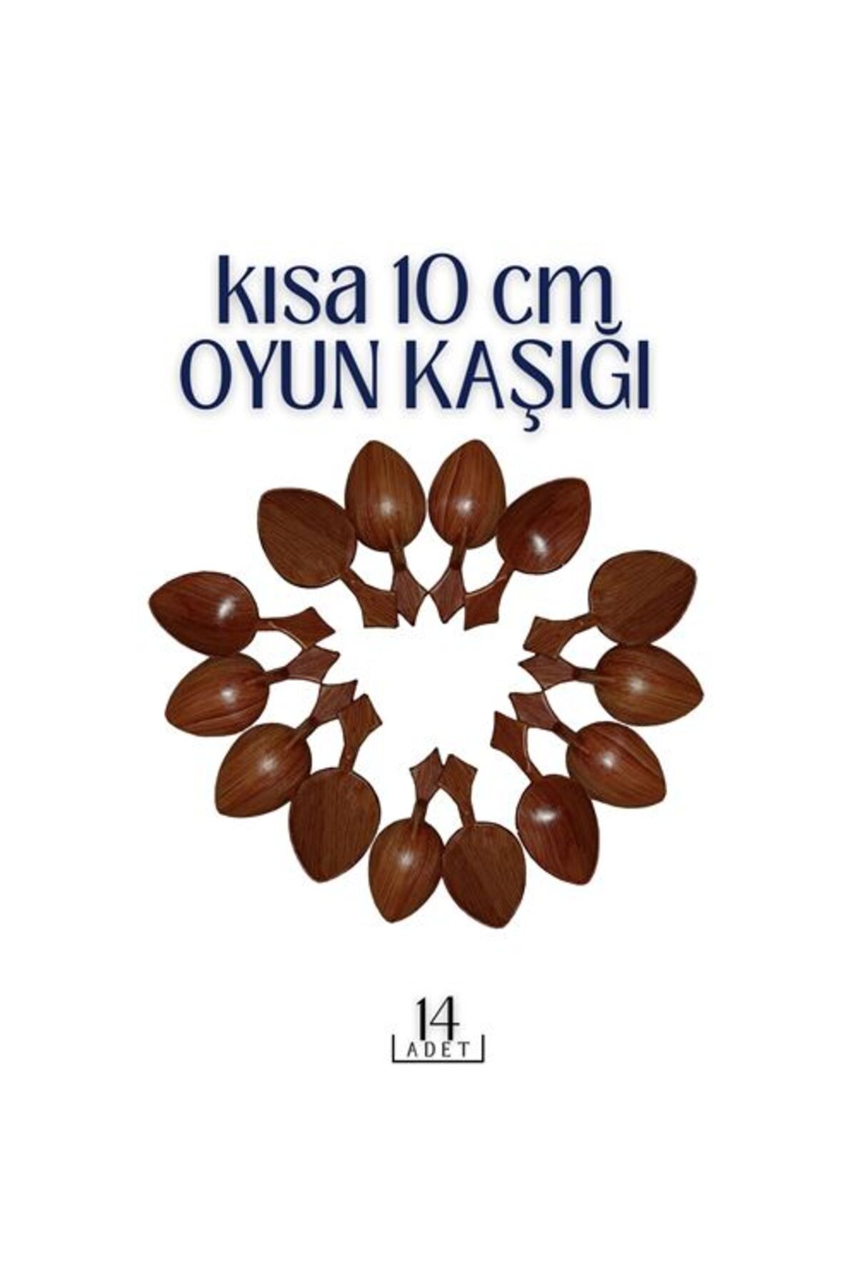 KfksStore Engithalat Kısa Oyun Kaşığı 14 ADET